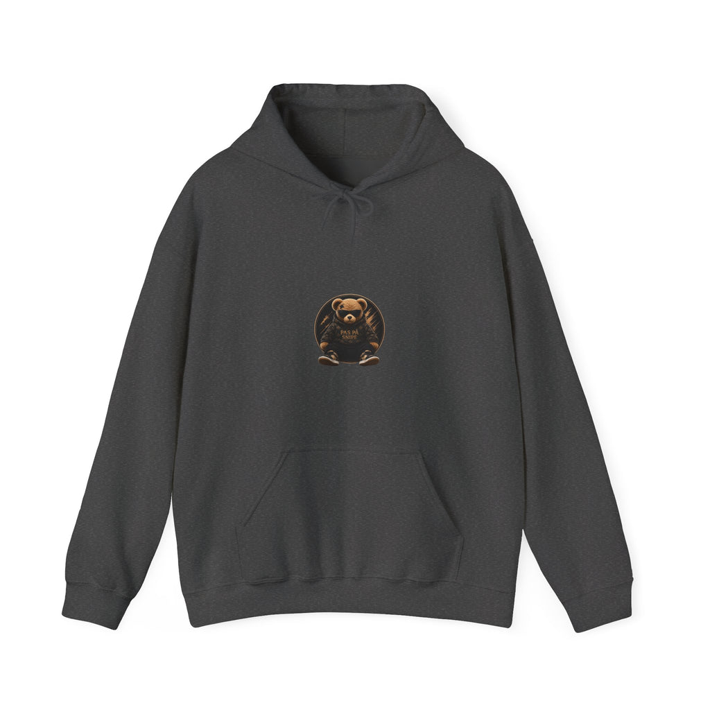 Bear Graphic Hoodie — 'Pas de Swipe' Cute Round Bear Pullover