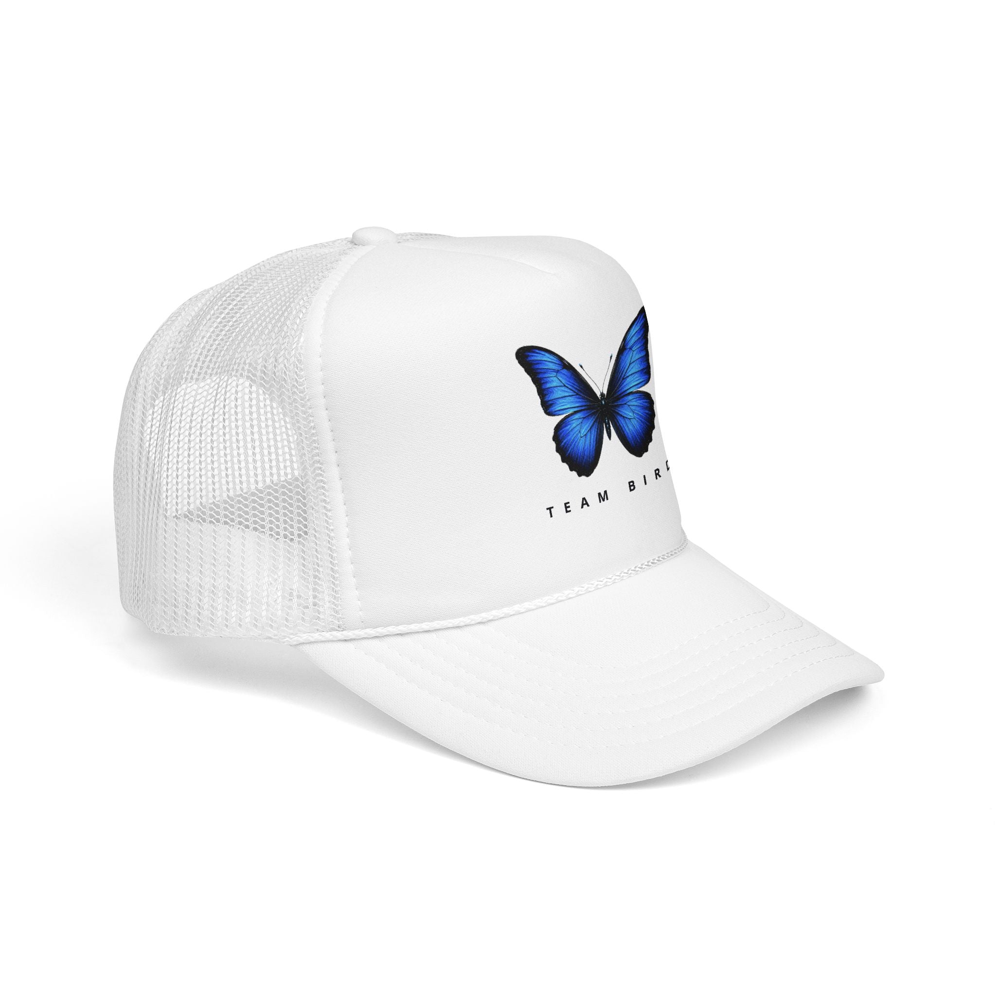 Blue Butterfly Trucker Hat — Vibrant Monarch-Inspired Foam Cap