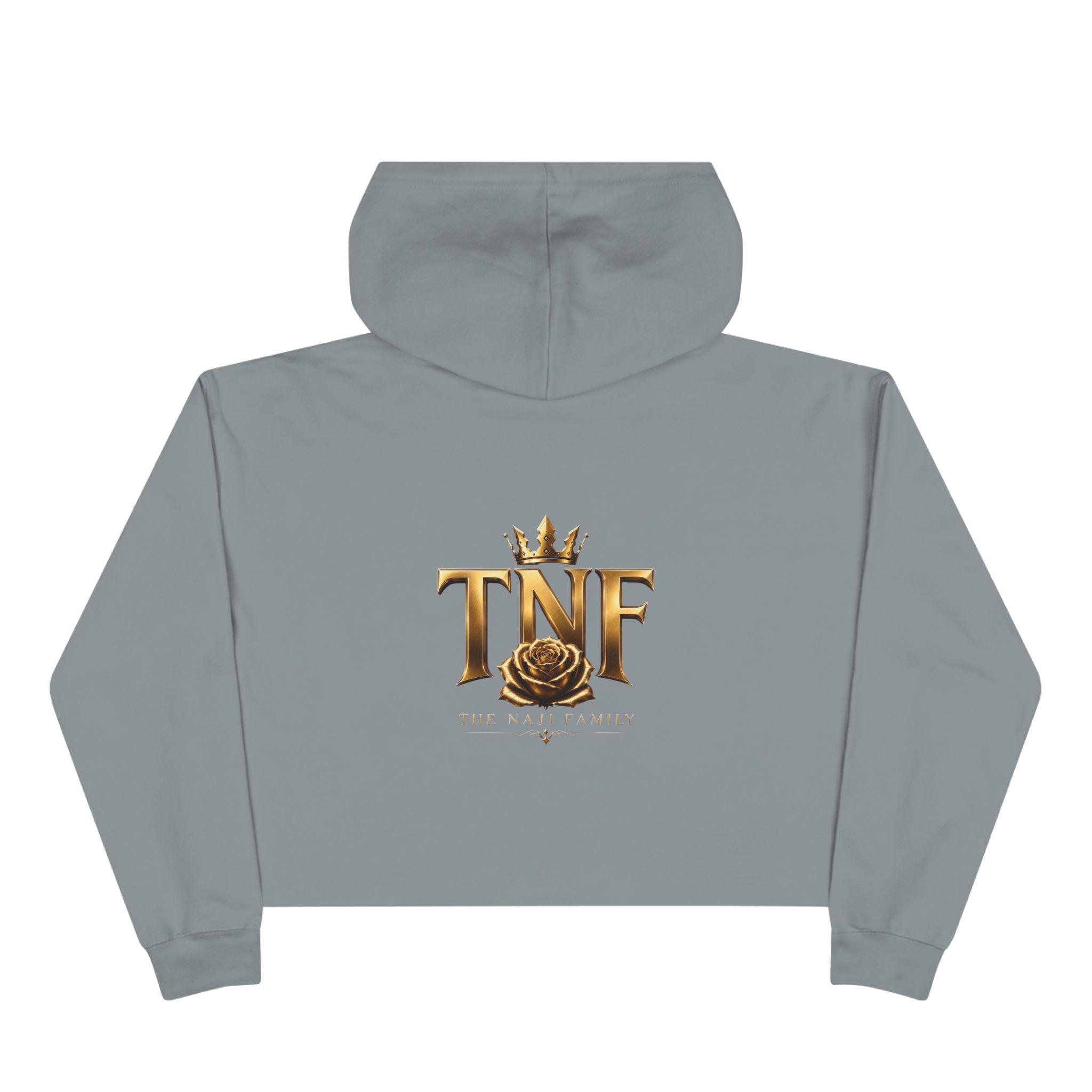 Cropped Hoodie — TNF Gold Crown & Rose Logo