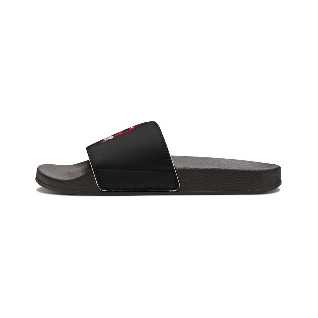 Men's Custom Slide Sandals — 'Benno the Bear' Graphic Removable-Strap Slides