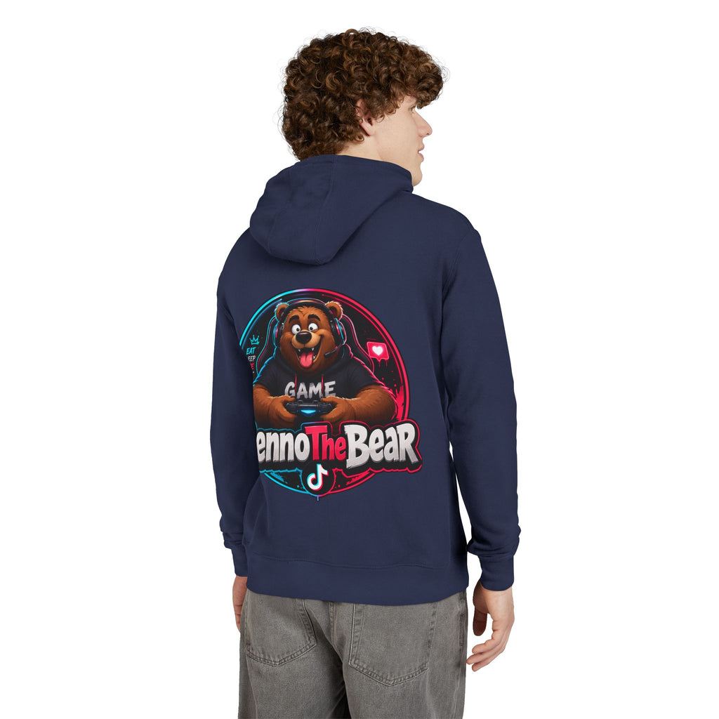 Benno The Bear Gaming Hoodie — Gamer Logo Pullover