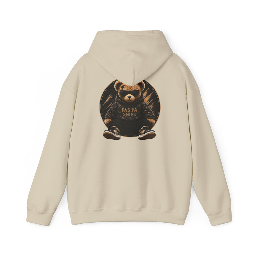 Bear Graphic Hoodie — 'Pas de Swipe' Cute Round Bear Pullover