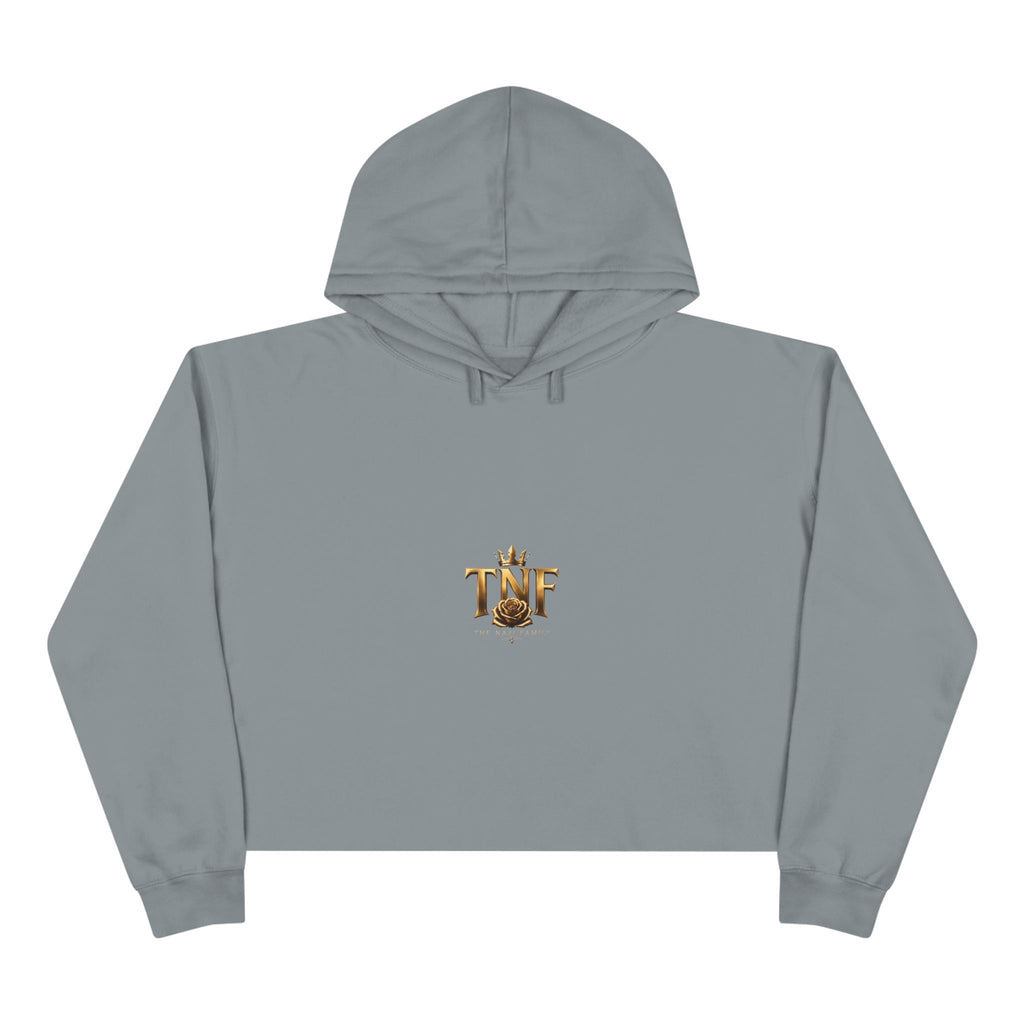 Cropped Hoodie — TNF Gold Crown & Rose Logo
