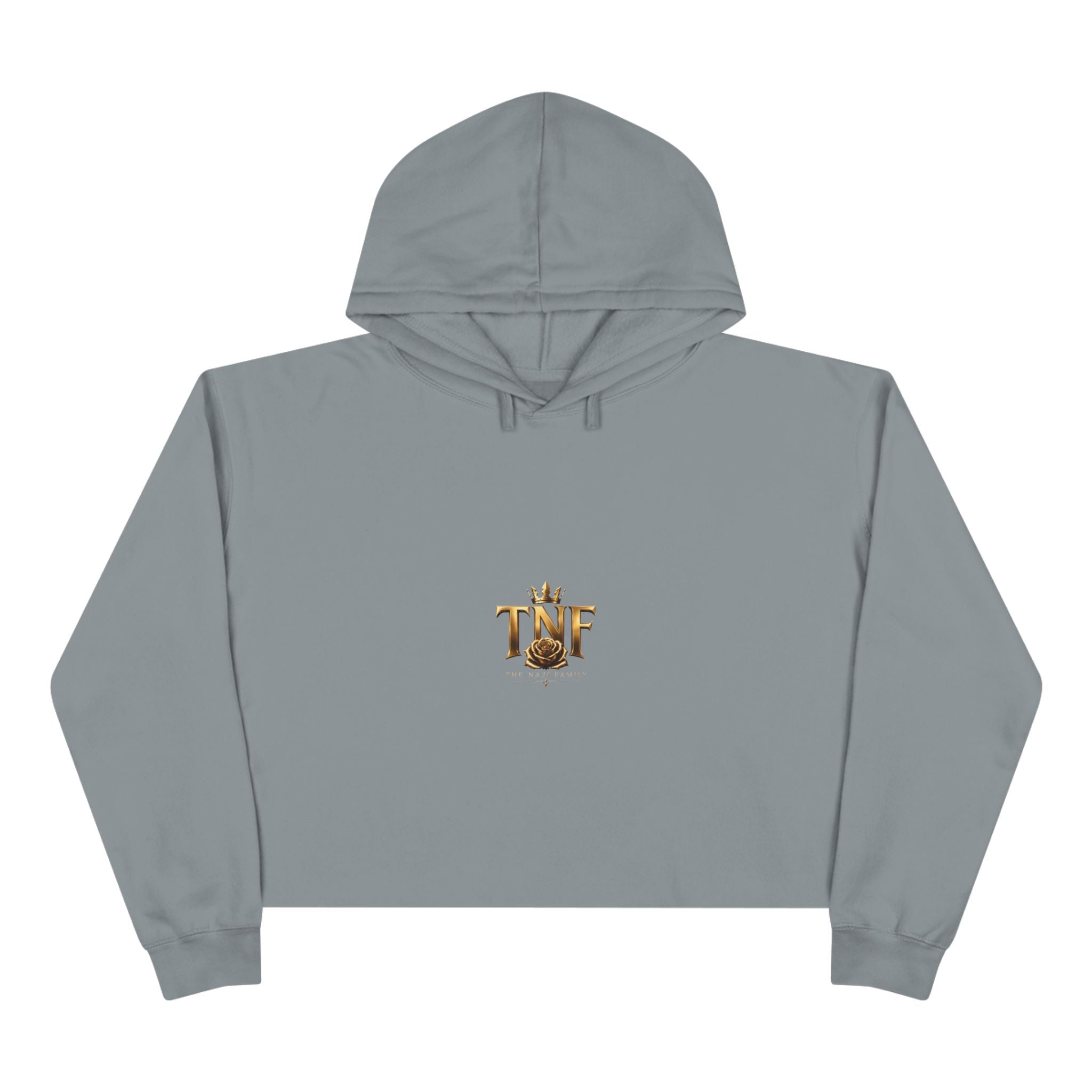 Cropped Hoodie — TNF Gold Crown & Rose Logo