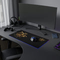 LED Gaming Mouse Pad — TNF The Naji Family Gold Crest RGB Desk Mat