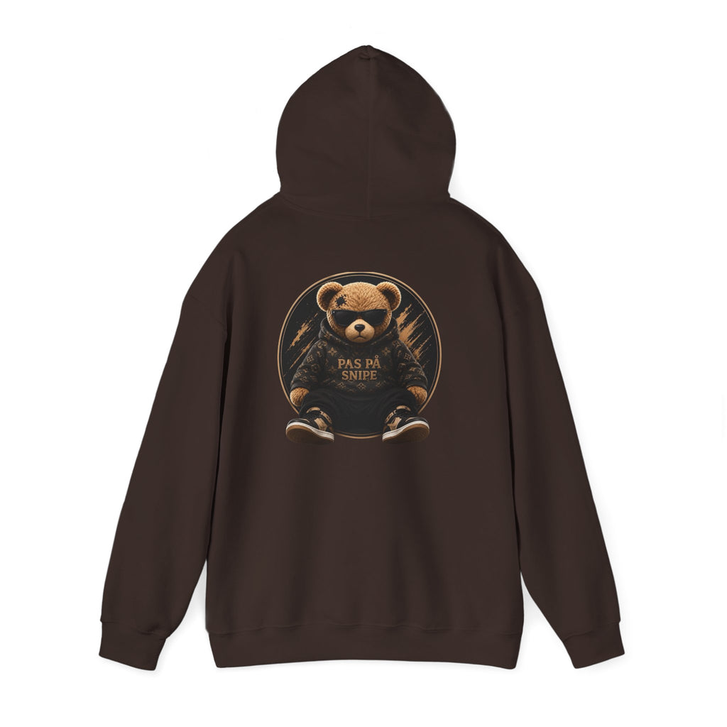 Bear Graphic Hoodie — 'Pas de Swipe' Cute Round Bear Pullover