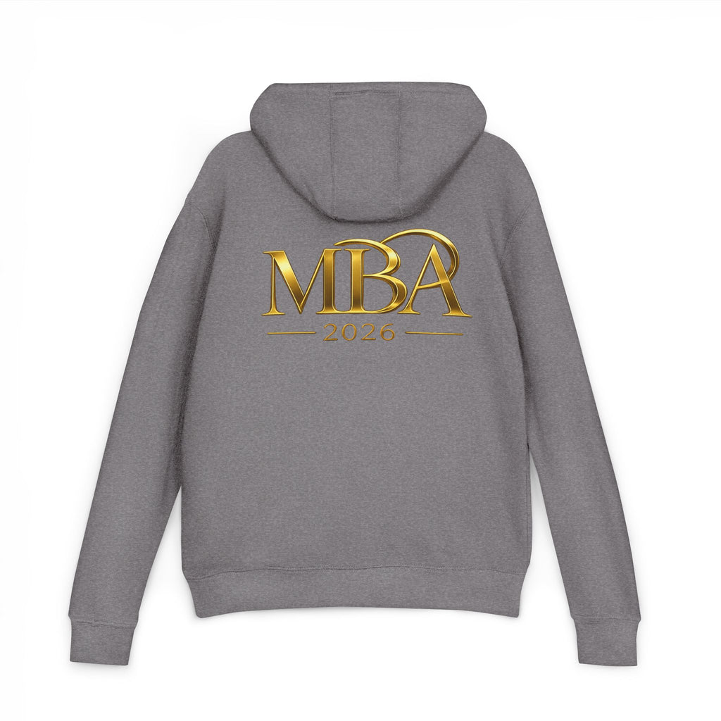 MBA 2026 Hoodie — Gold Crest Graduation Pullover