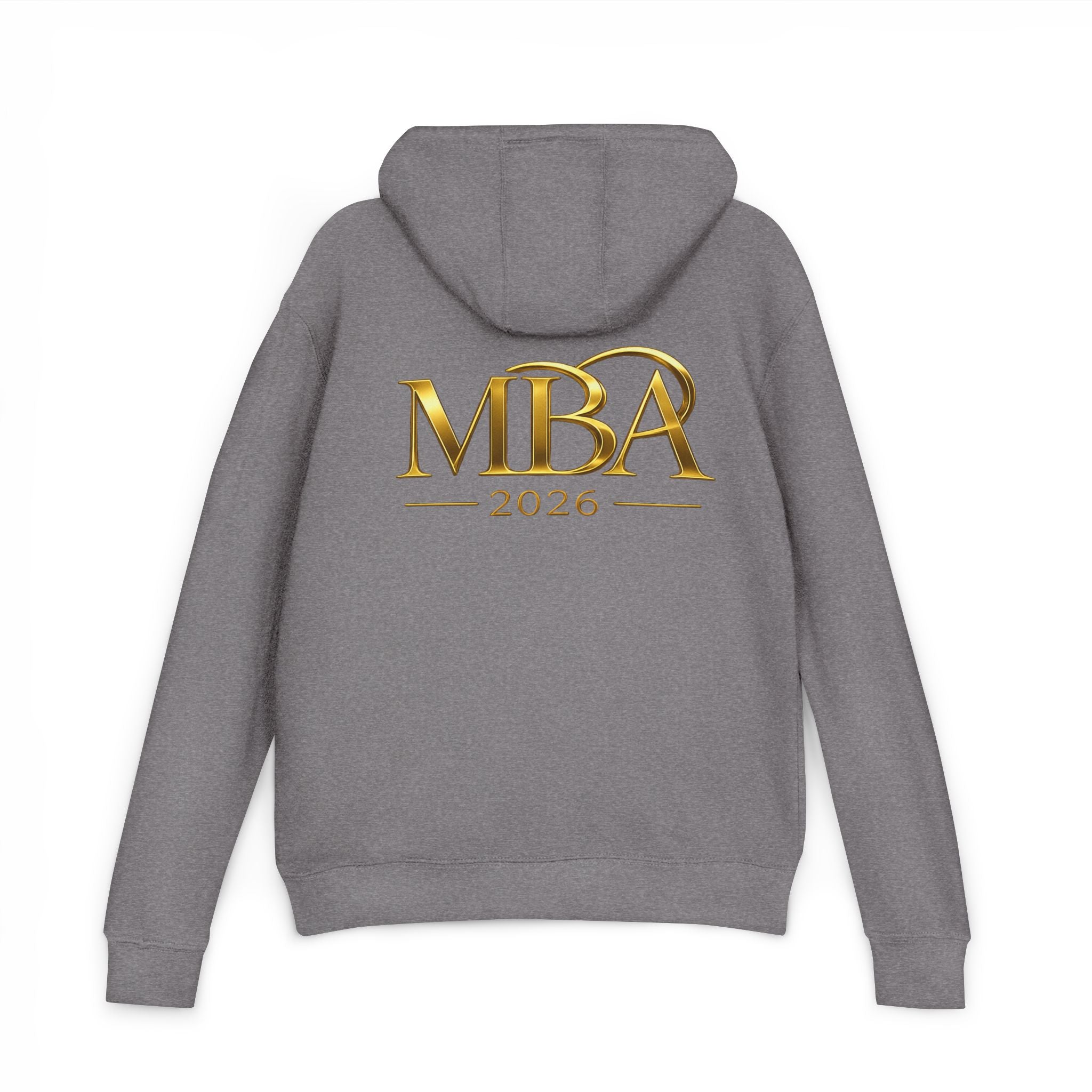 MBA 2026 Hoodie — Gold Crest Graduation Pullover