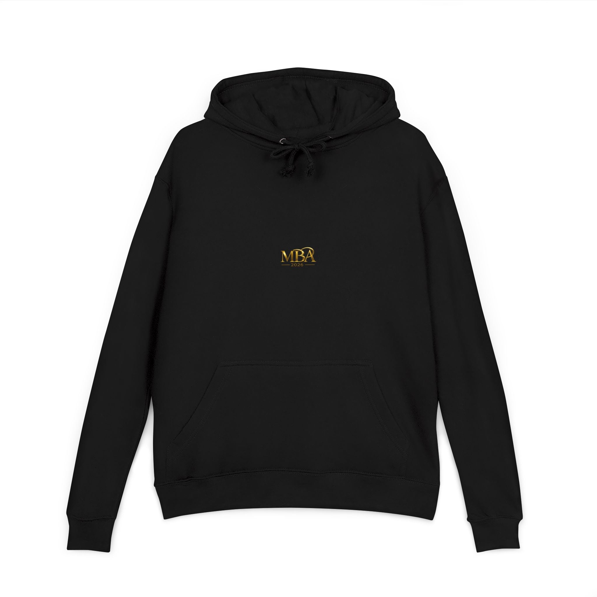 MBA 2026 Hoodie — Gold Crest Graduation Pullover