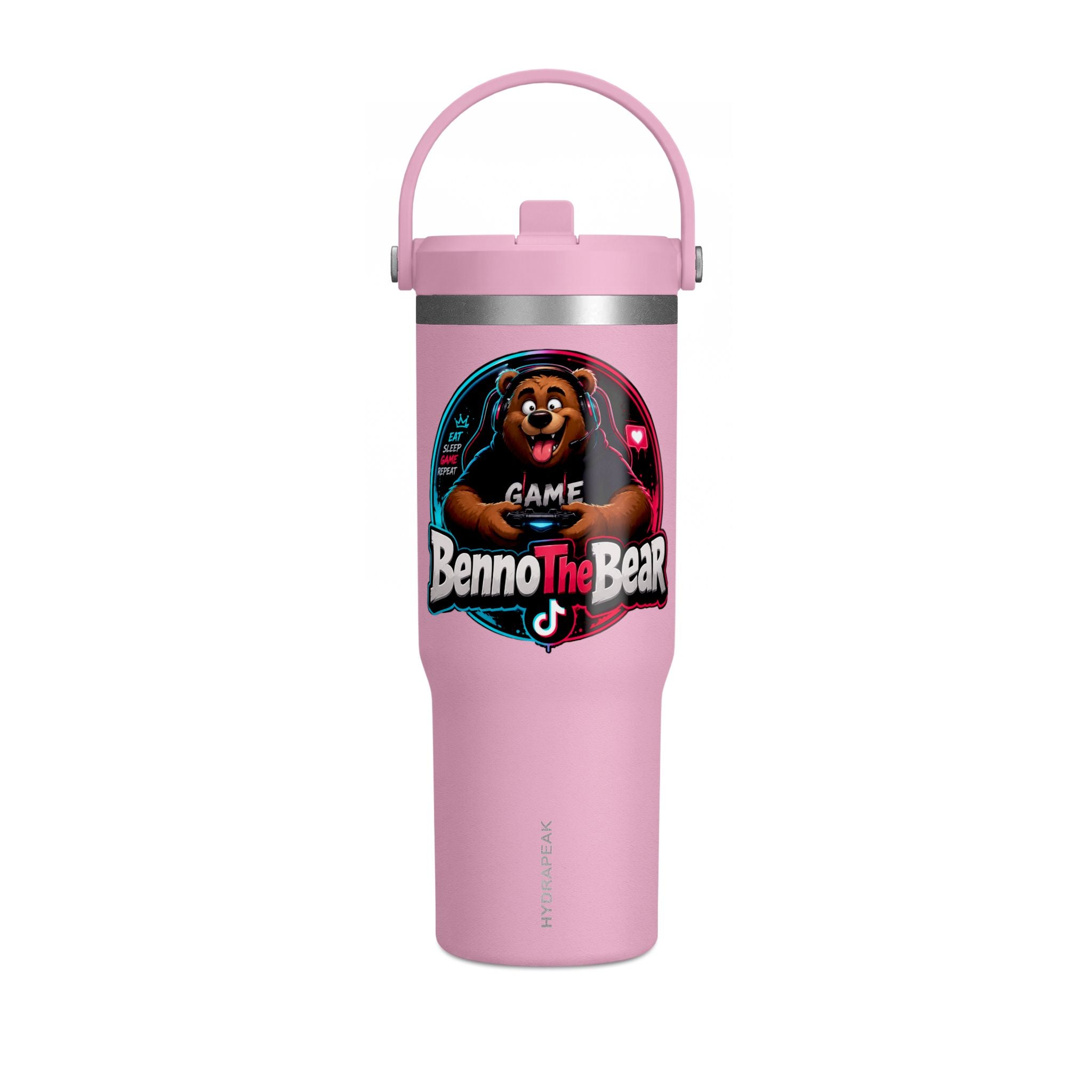 Benno The Bear 32oz Tumbler — Insulated Gaming Travel Bottle