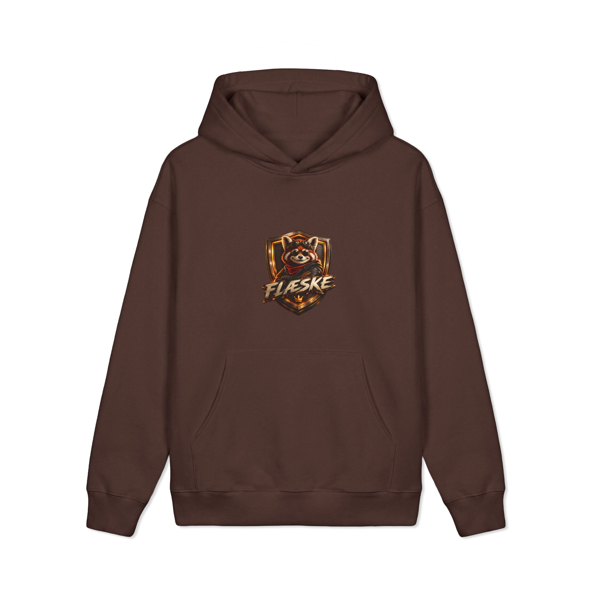 Hoodie — 'Flæske' Red Panda Crest Graphic Hoodie