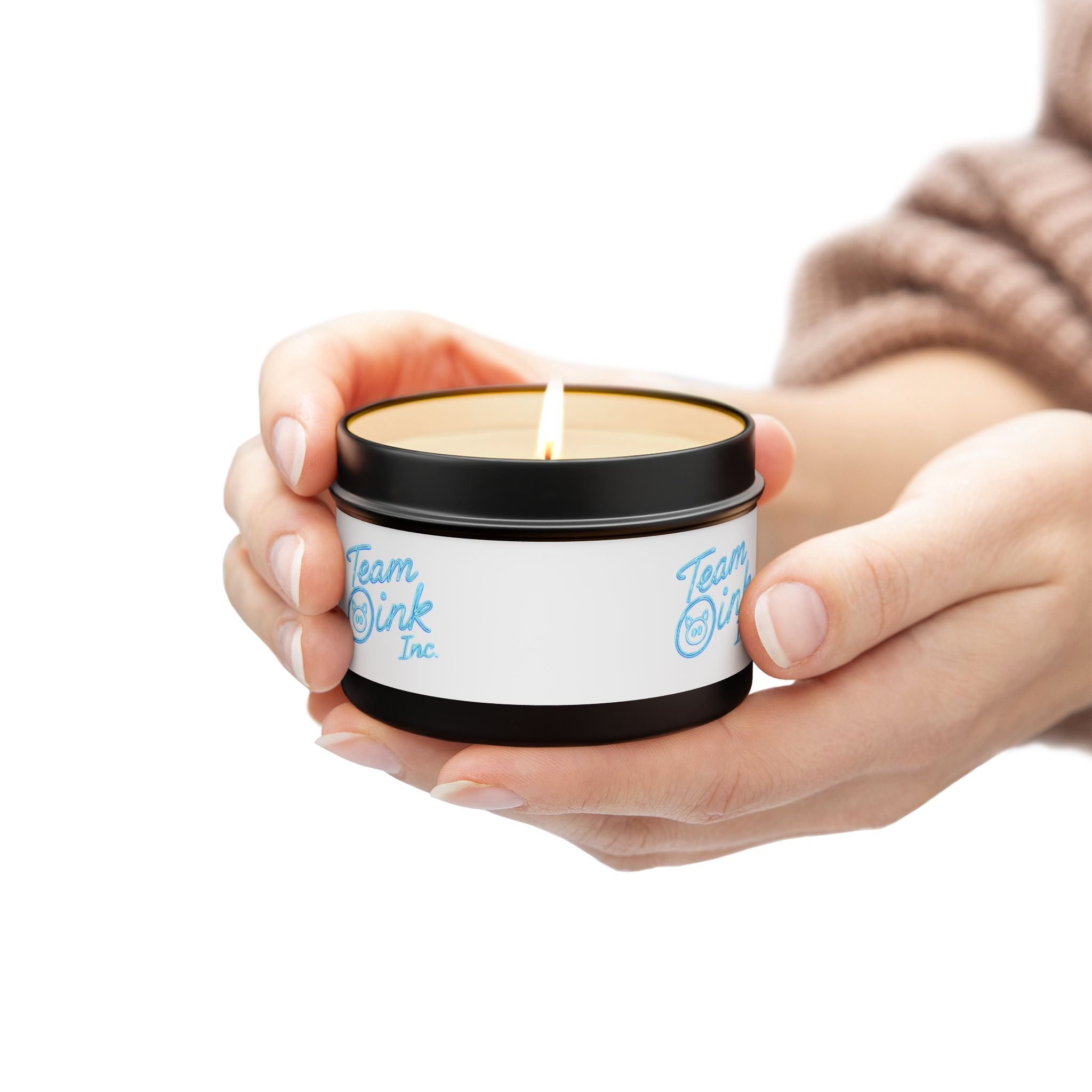 Team Oink Tin Candle — Scented Travel Candle in Portable Tin