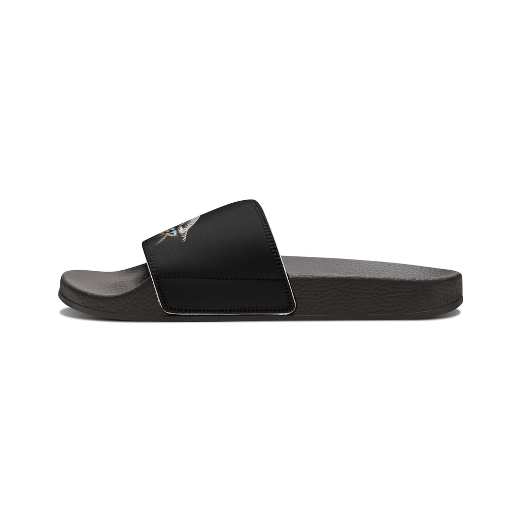 Tiger Graphic Slide Sandals — "Team Tiger" Removable-Strap Men's Slides