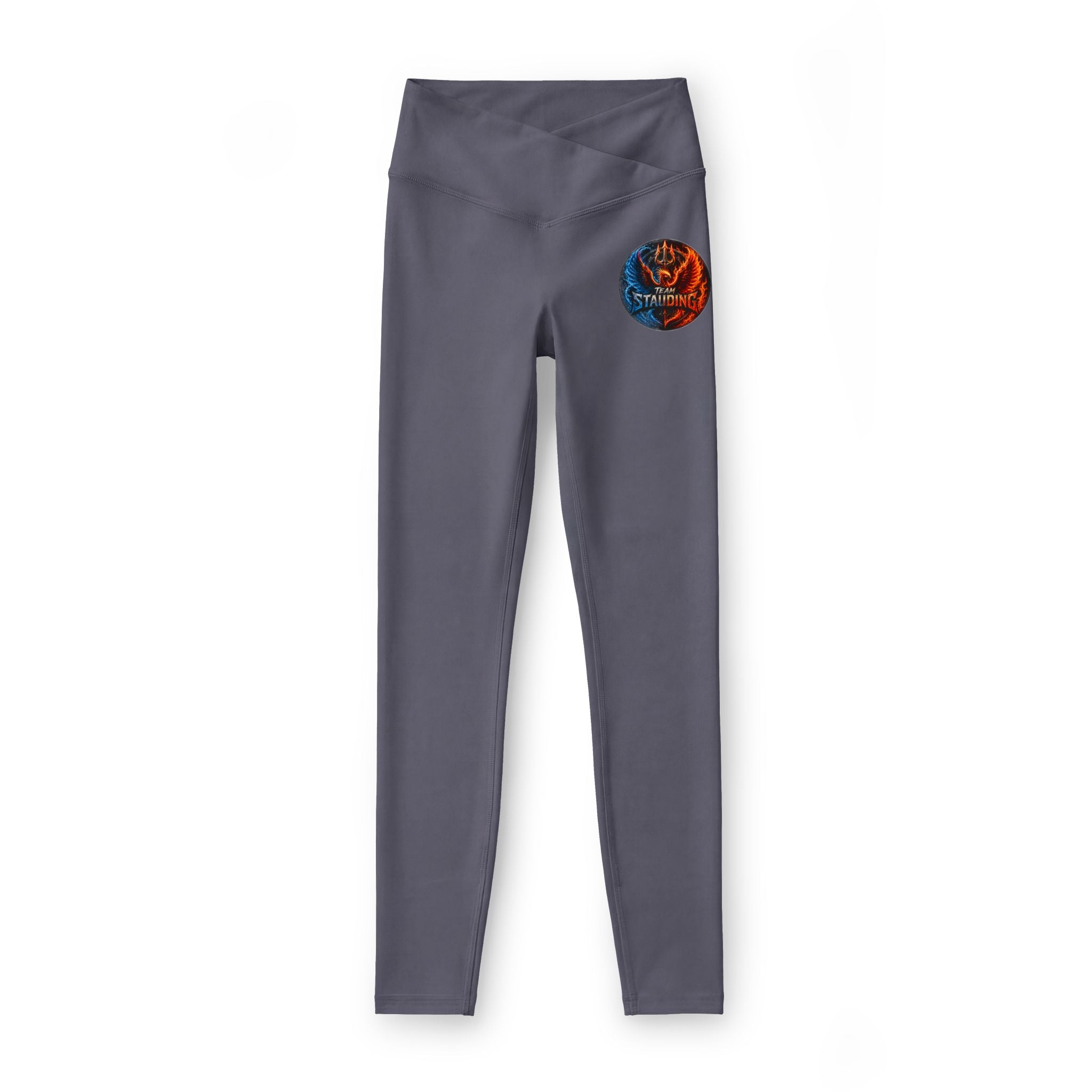 Yoga Leggings — Phoenix Flame Circle Graphic