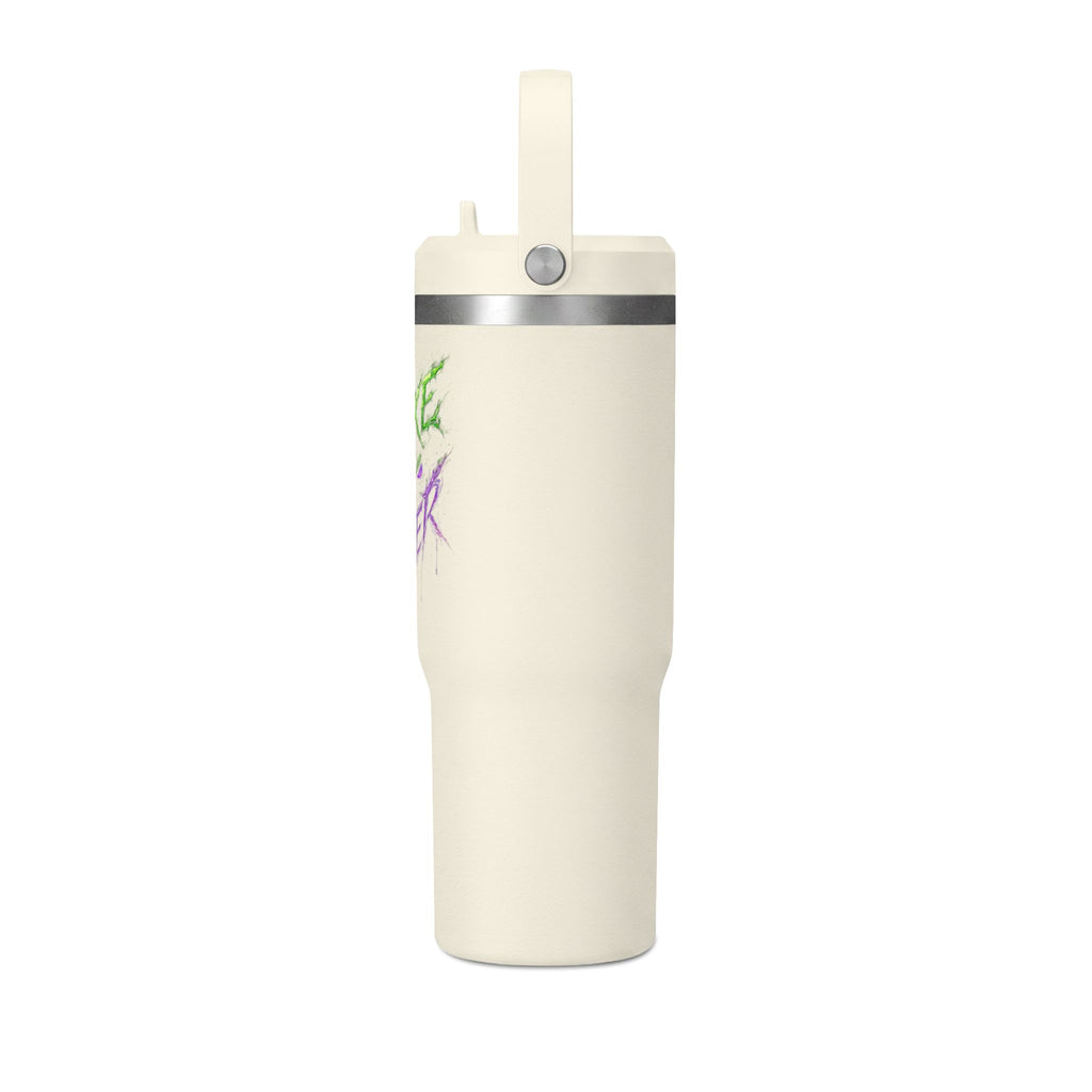 Tumbler — "Mike the Joker" Neon Graffiti 32oz Insulated Travel Mug