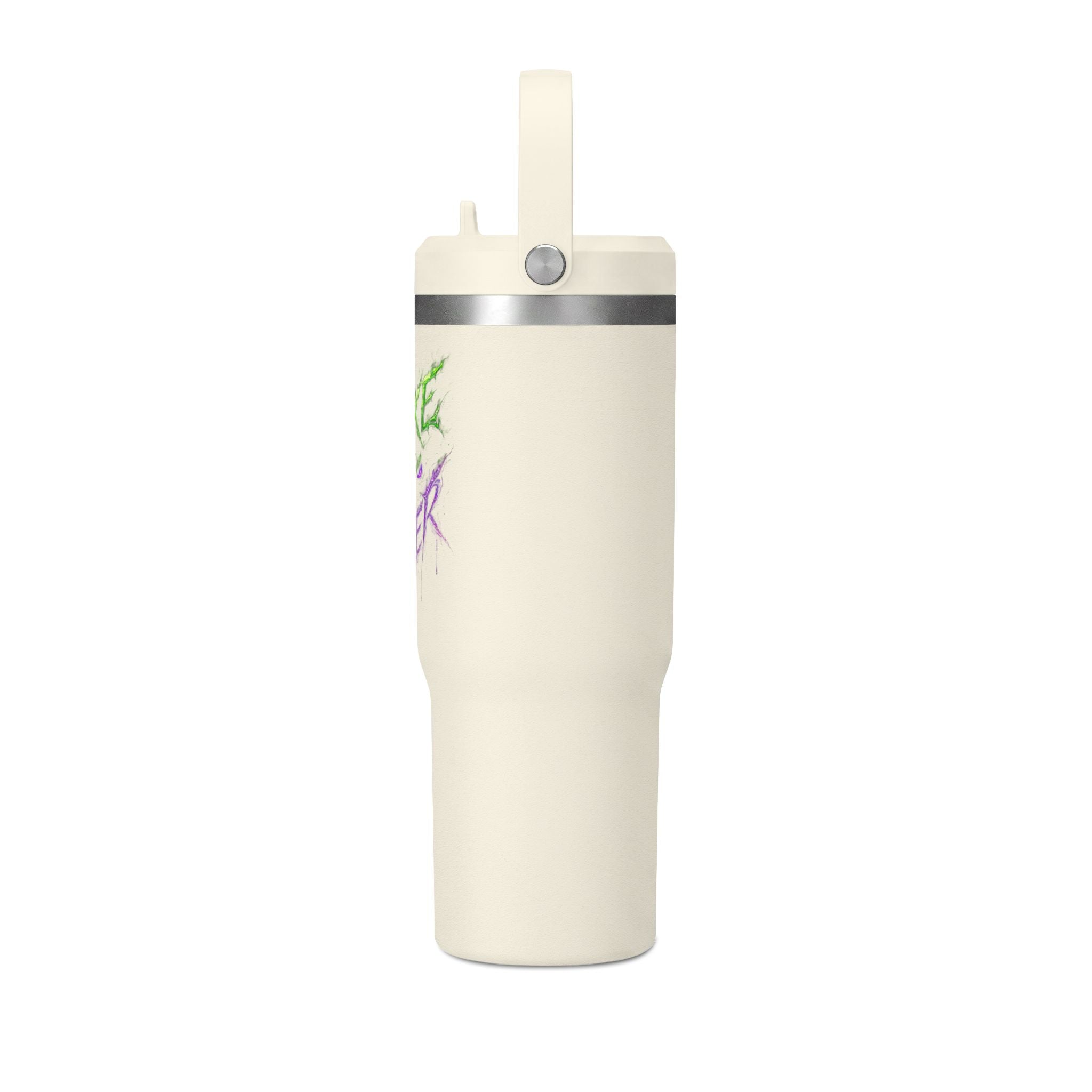 Tumbler — "Mike the Joker" Neon Graffiti 32oz Insulated Travel Mug