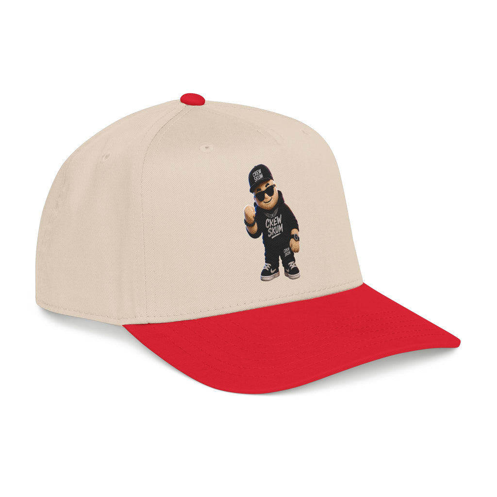 Emo Bear Streetwear Baseball Cap — 'Crew Strong' Embroidered Dad Hat