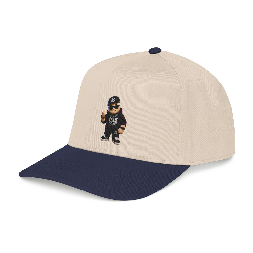 Emo Bear Streetwear Baseball Cap — 'Crew Strong' Embroidered Dad Hat