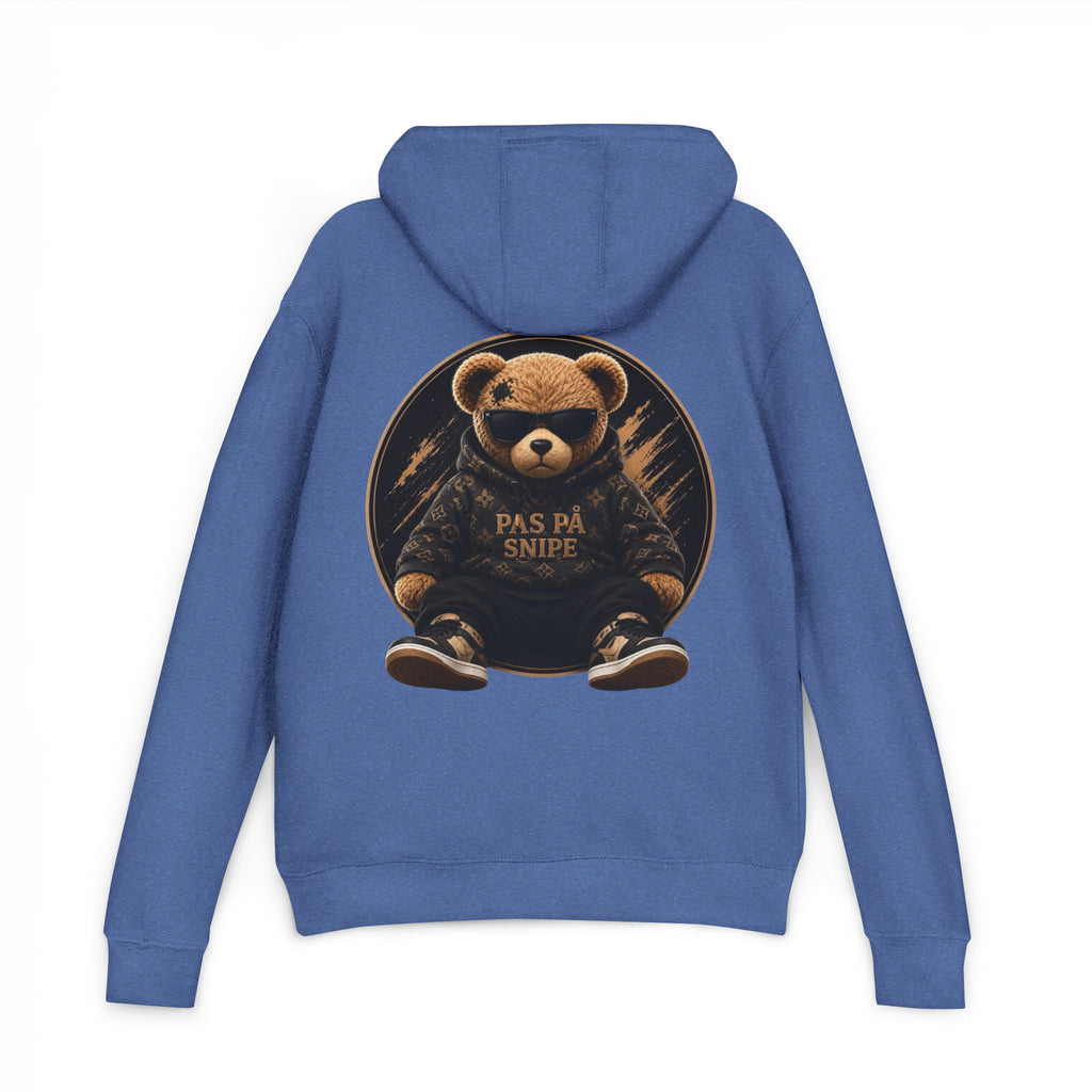 Teddy Bear Hoodie — 'Pas På Snipe' Graphic Pullover