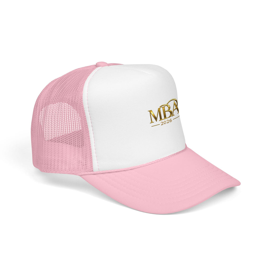 MBA 2026 Trucker Hat - Gold Embroidered Foam Mesh Cap