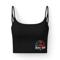 Luxe Women's Crop Bra — Benno the Bear Logo Sports Bralette