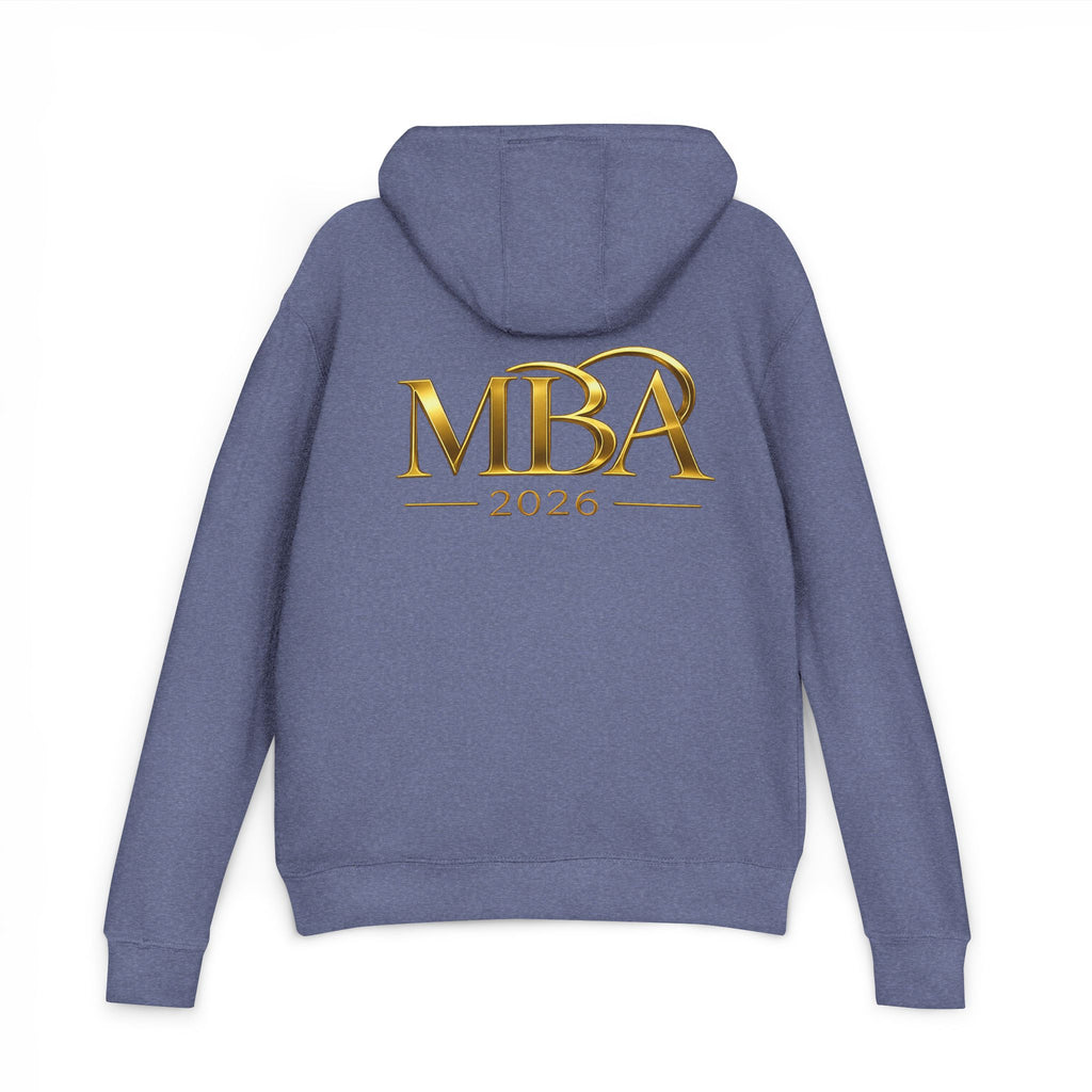 MBA 2026 Hoodie — Gold Crest Graduation Pullover