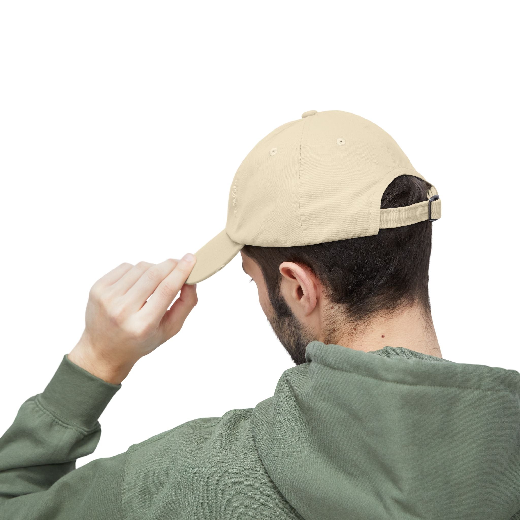 Distressed Black Cap — Miss V Crown & Card Emblem