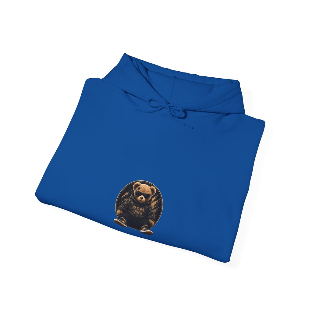 Bear Graphic Hoodie — 'Pas de Swipe' Cute Round Bear Pullover