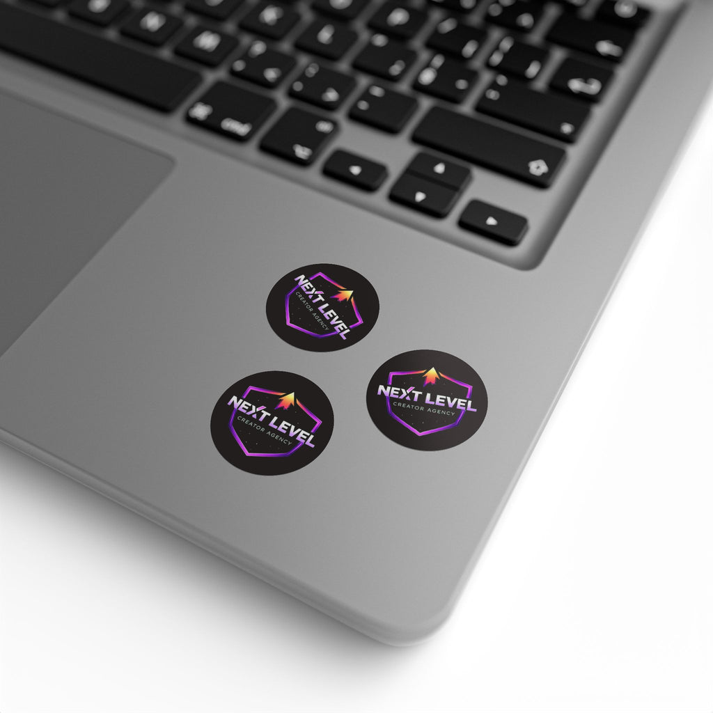 Next Level Round Sticker Labels – Branded Logo Sticker Rolls for Packaging & Promotions