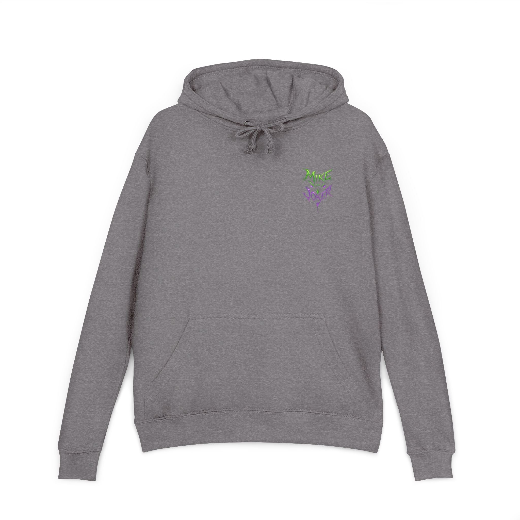 Joker Graphic Hoodie — "Mike the Joker" Neon Green & Purple Streetwear