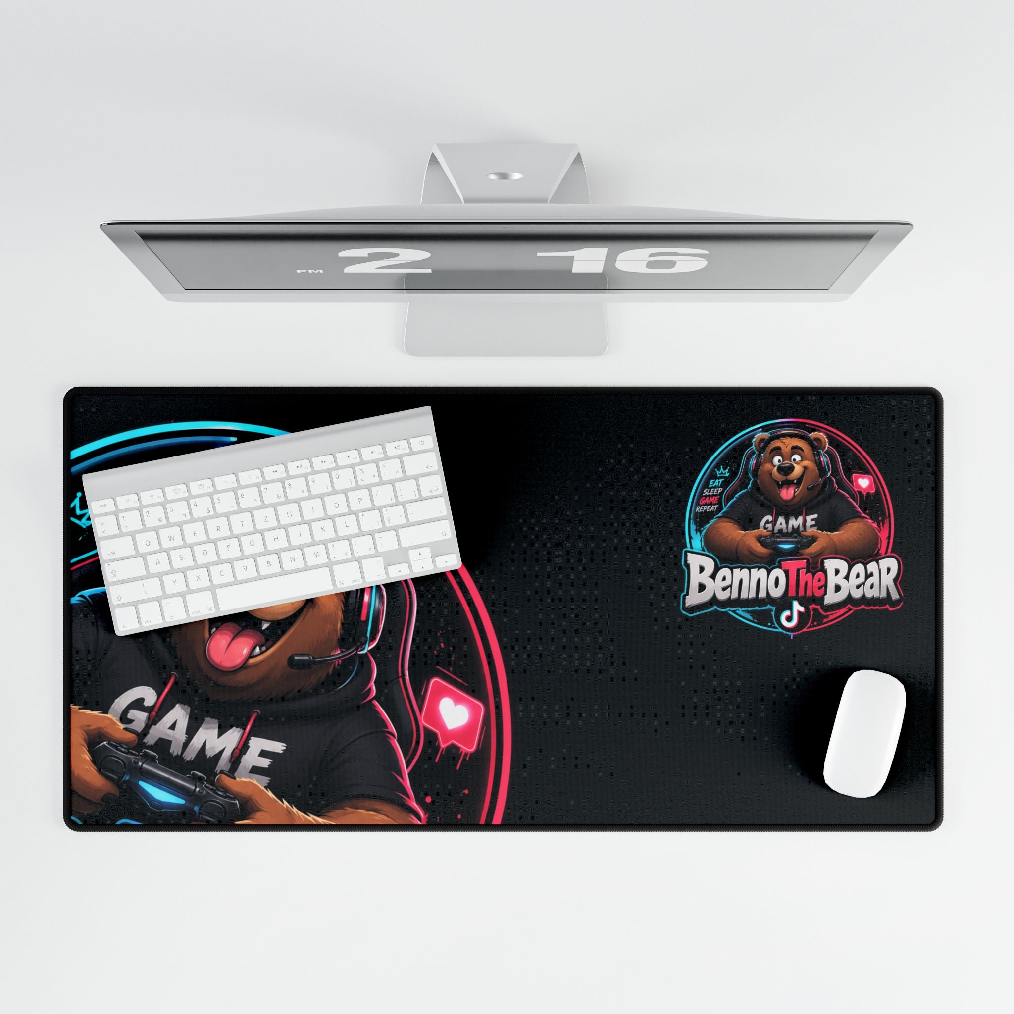Gaming Bear Desk Mat — BennoTheBear Extended Mouse Pad