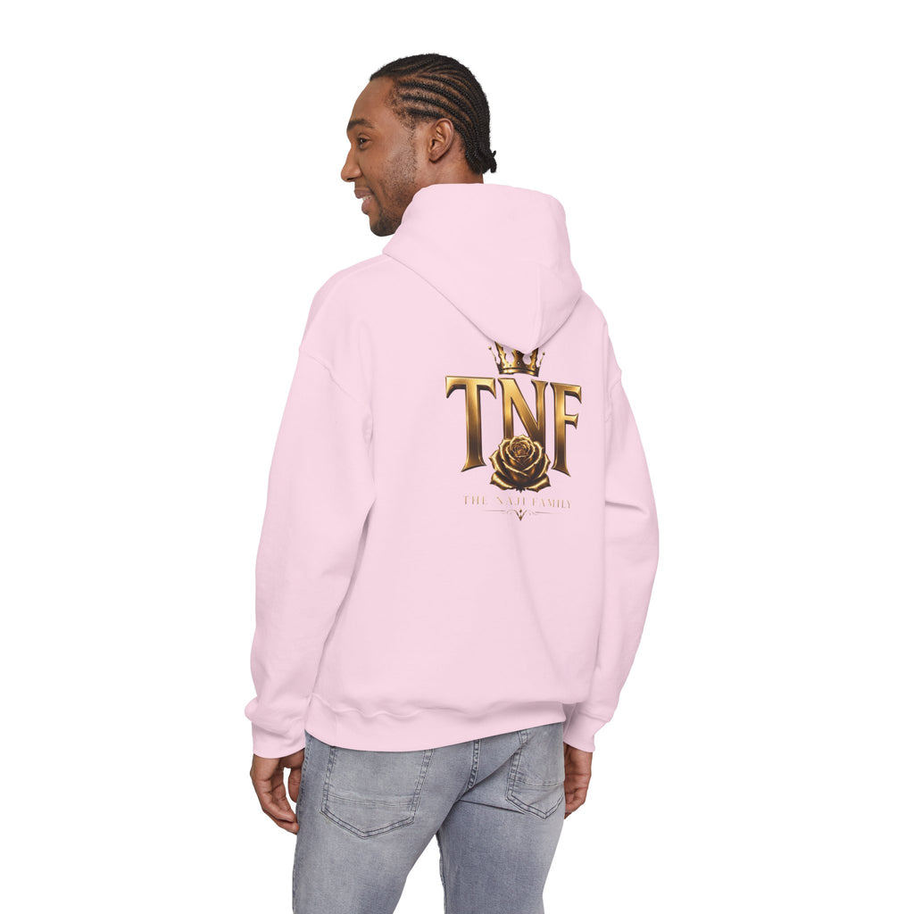 TNF Gold Rose Hoodie — Elegant Crown Logo Pullover