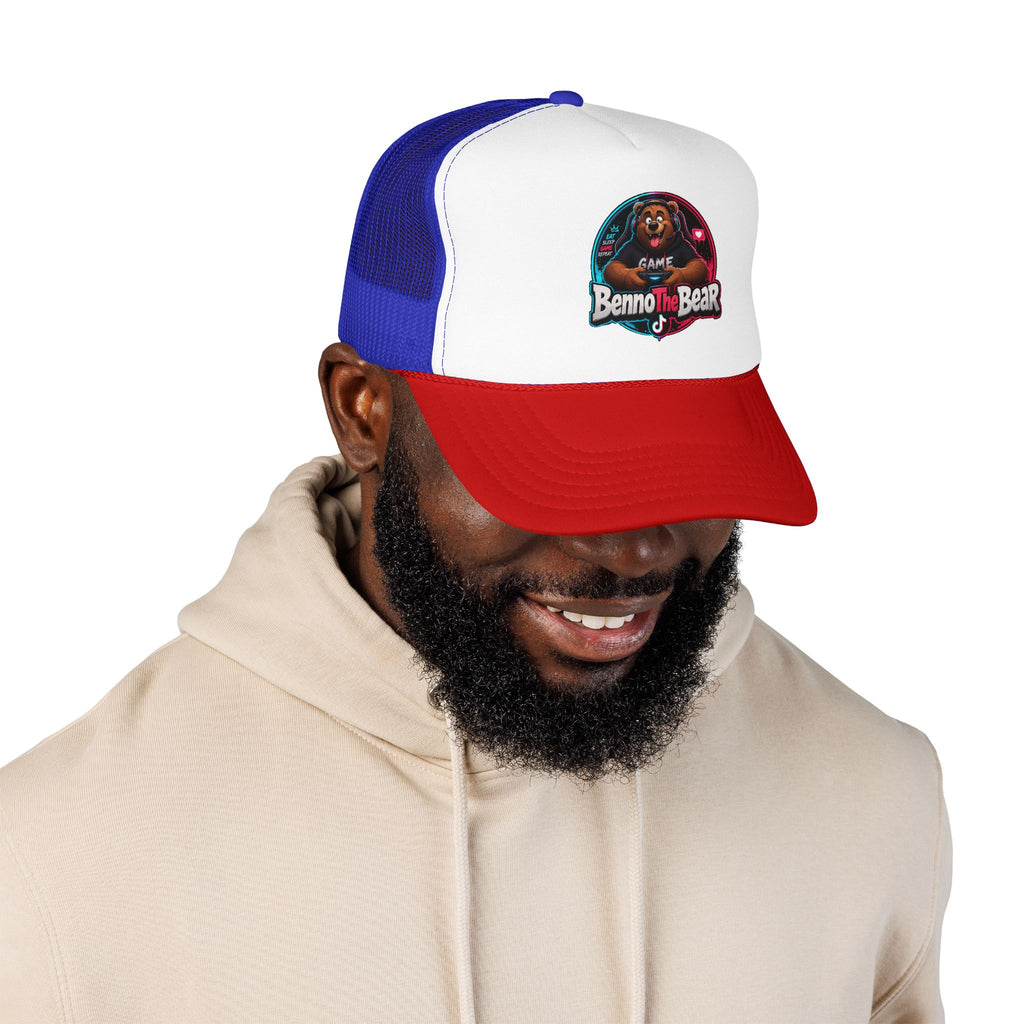 Trucker Hat — 'Benno the Bear' Gaming Logo Foam Cap