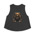 Cute Teddy Bear Graphic Crop Top — "Pas På Snipé" Women's Tank