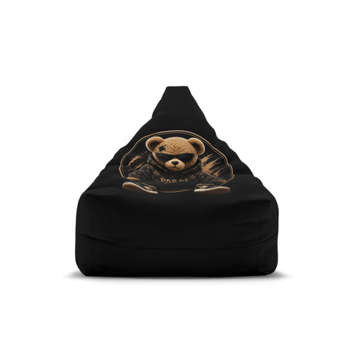 Bear Graphic Bean Bag Cover — Cozy Gamer Teddy Design