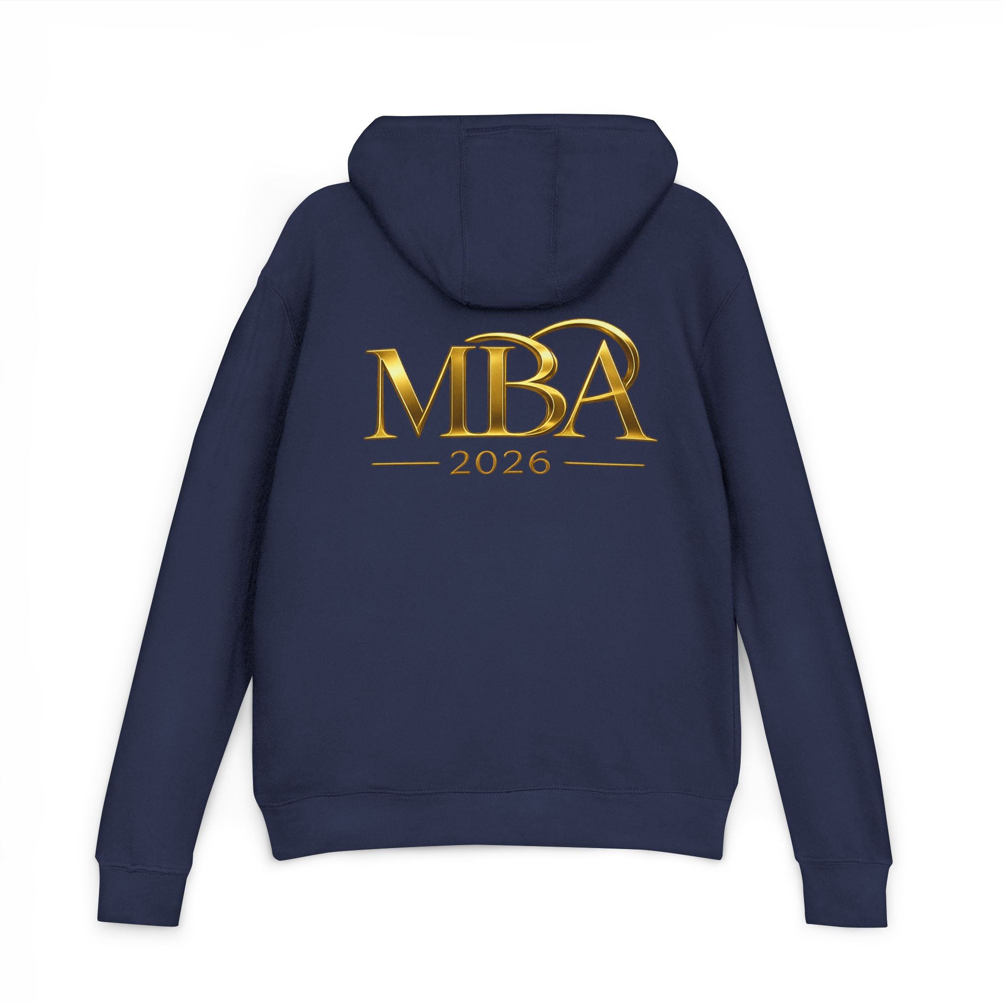 MBA 2026 Hoodie — Gold Crest Graduation Pullover