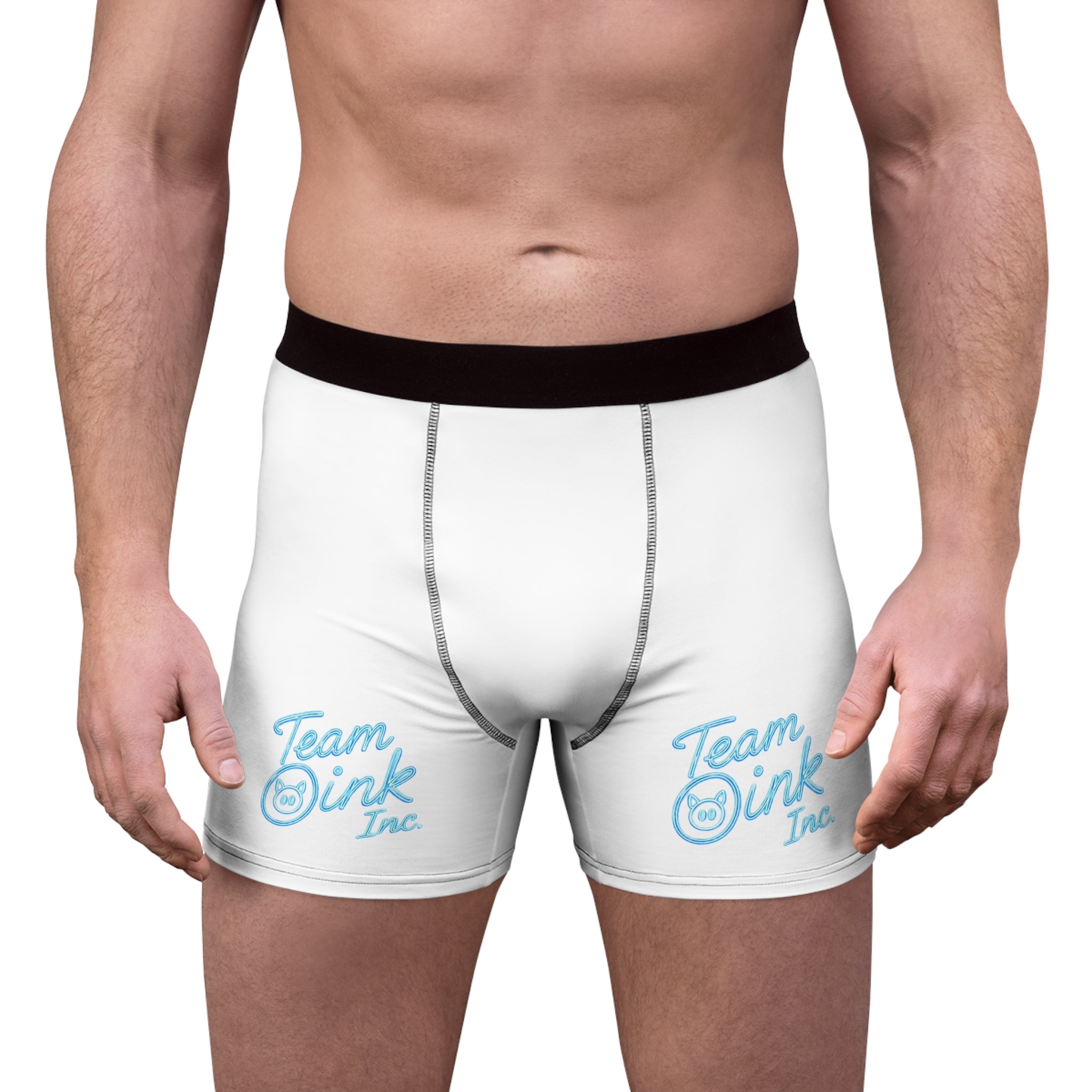 Team Oink Logo Boxer Briefs — Men's Graphic Underwear