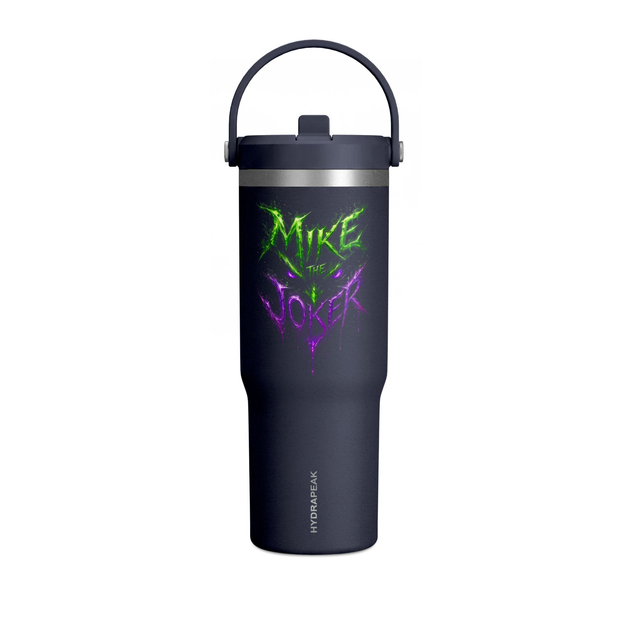Tumbler — "Mike the Joker" Neon Graffiti 32oz Insulated Travel Mug