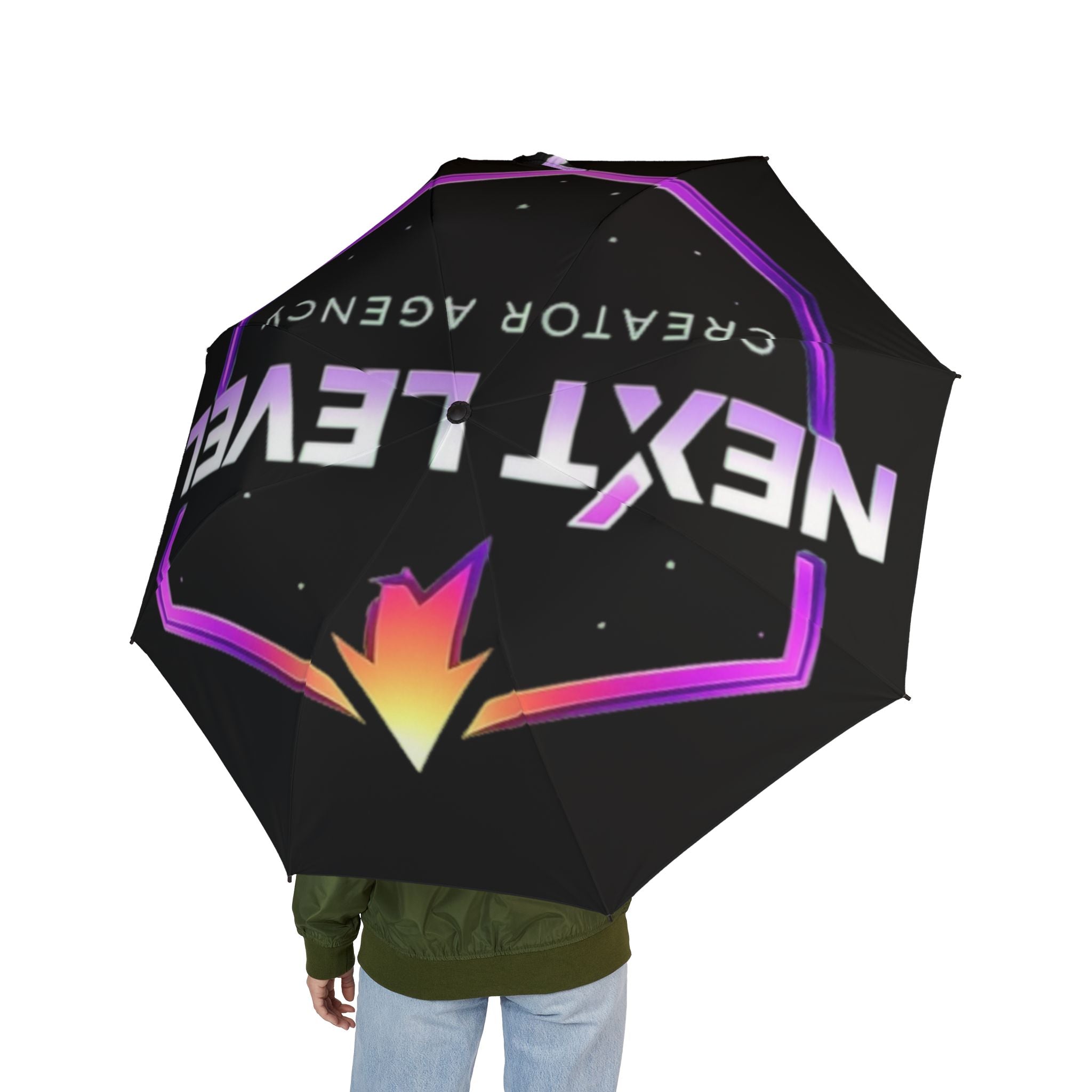 Foldable Umbrella — Neon 'Next Level' Rain Shield