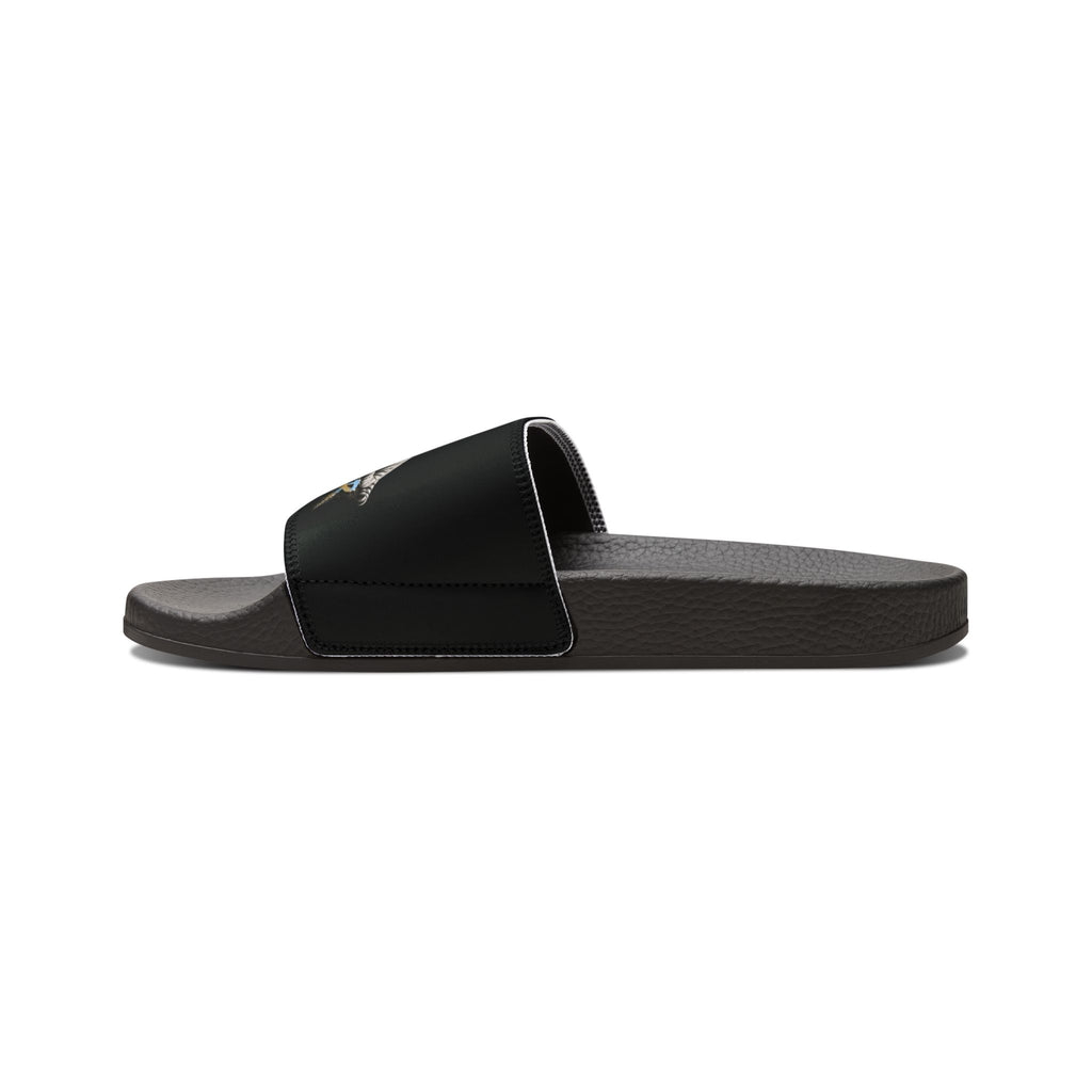 Tiger Graphic Slide Sandals — "Team Tiger" Removable-Strap Men's Slides