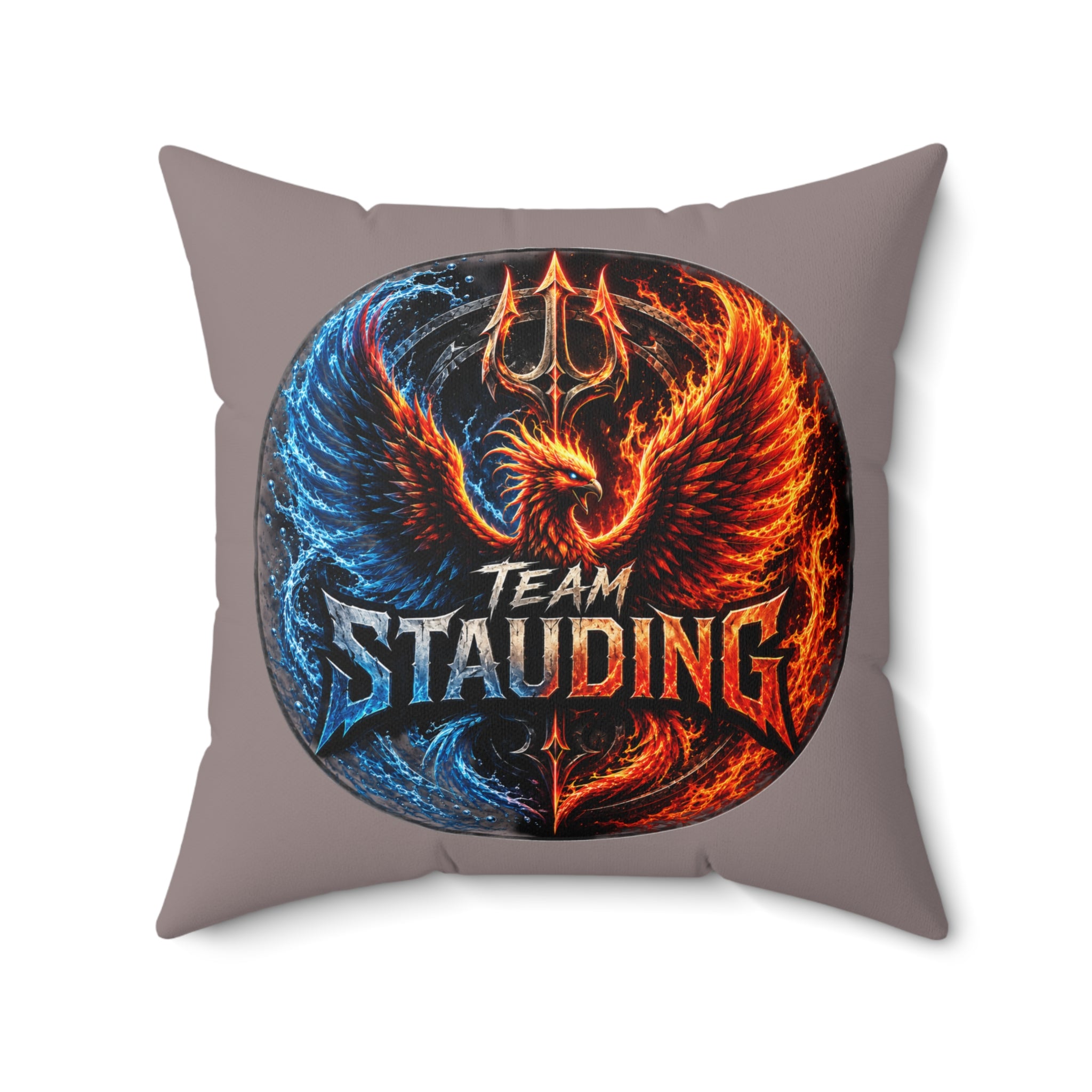 Stauding Next Level Creator Agency Logo Pillow — Spun Polyester Square Accent Pillow
