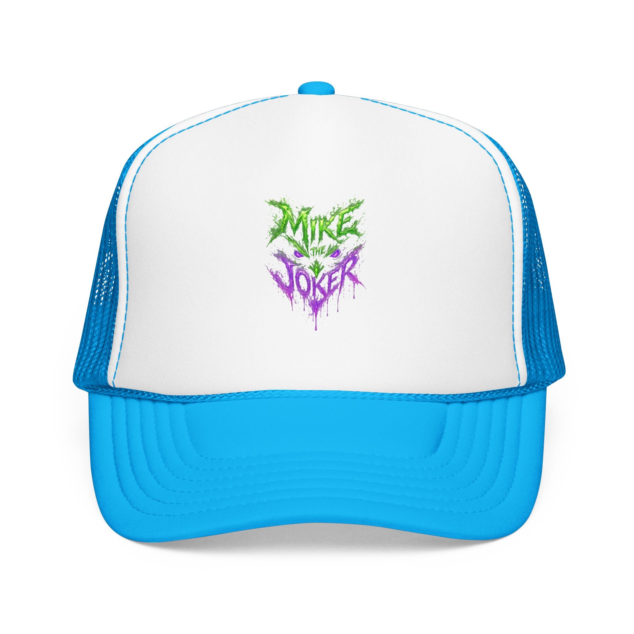 Trucker Hat with Neon Grunge Heart Logo