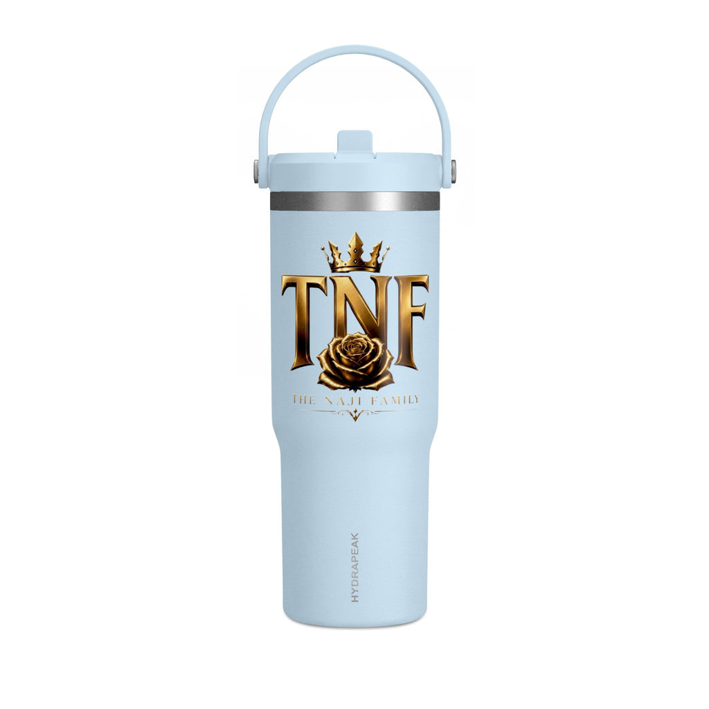 TNF 'The Naji Family' 32oz Nomad Tumbler – Insulated Travel Cup with Gold Crest Design