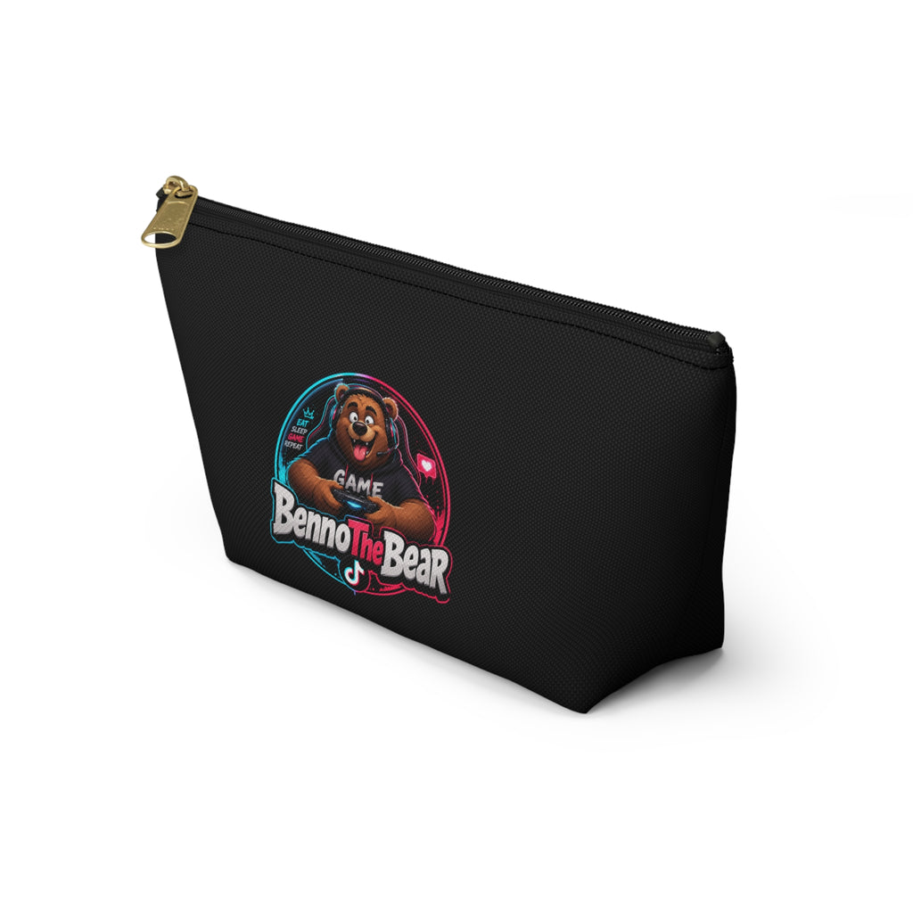 Benno The Bear Gamer Accessory Pouch — T‑Bottom Cosmetic & Tech Organizer