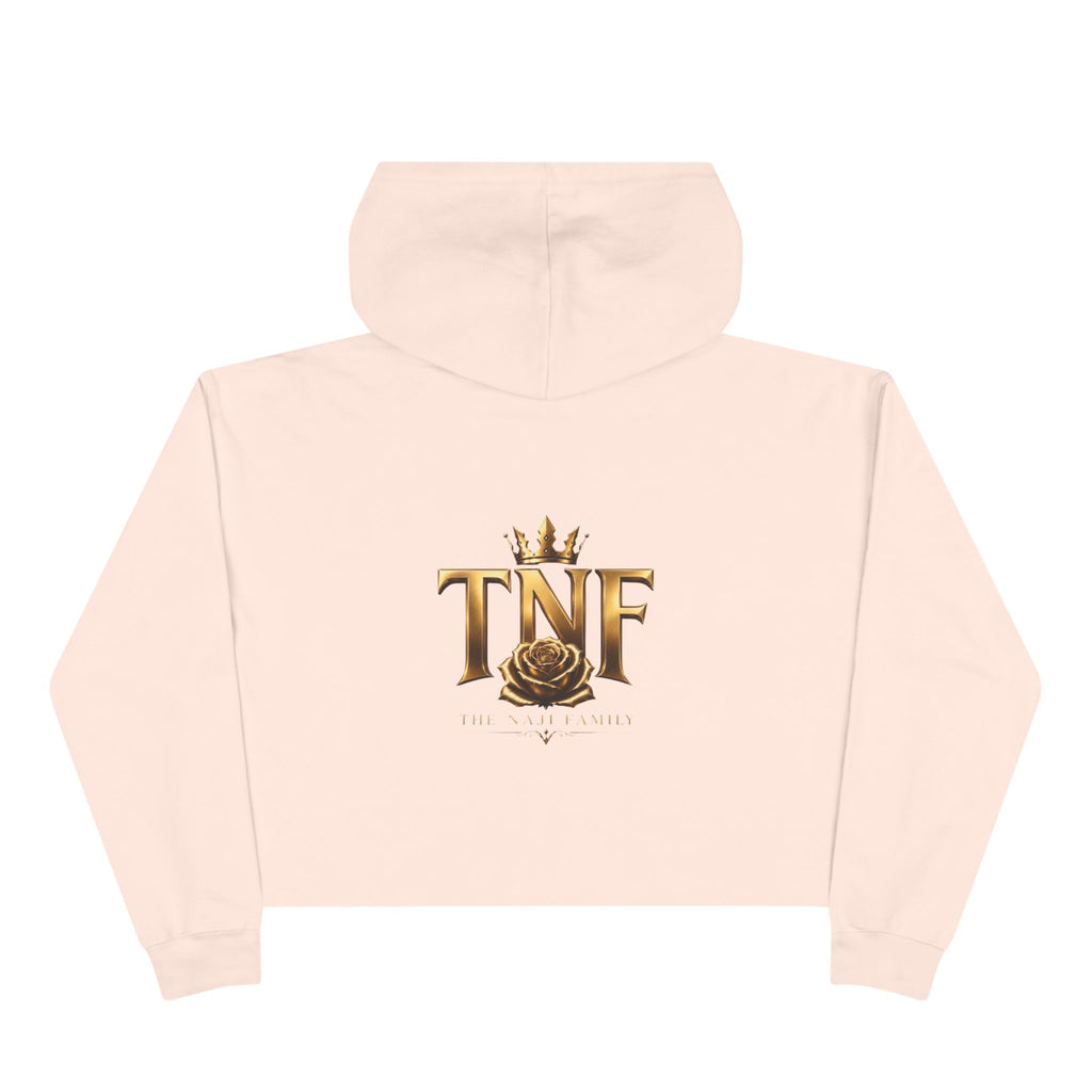 Cropped Hoodie — TNF Gold Crown & Rose Logo