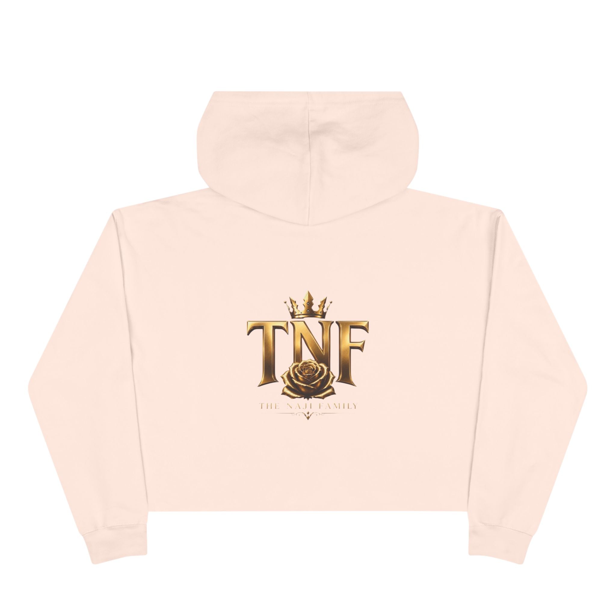 Cropped Hoodie — TNF Gold Crown & Rose Logo