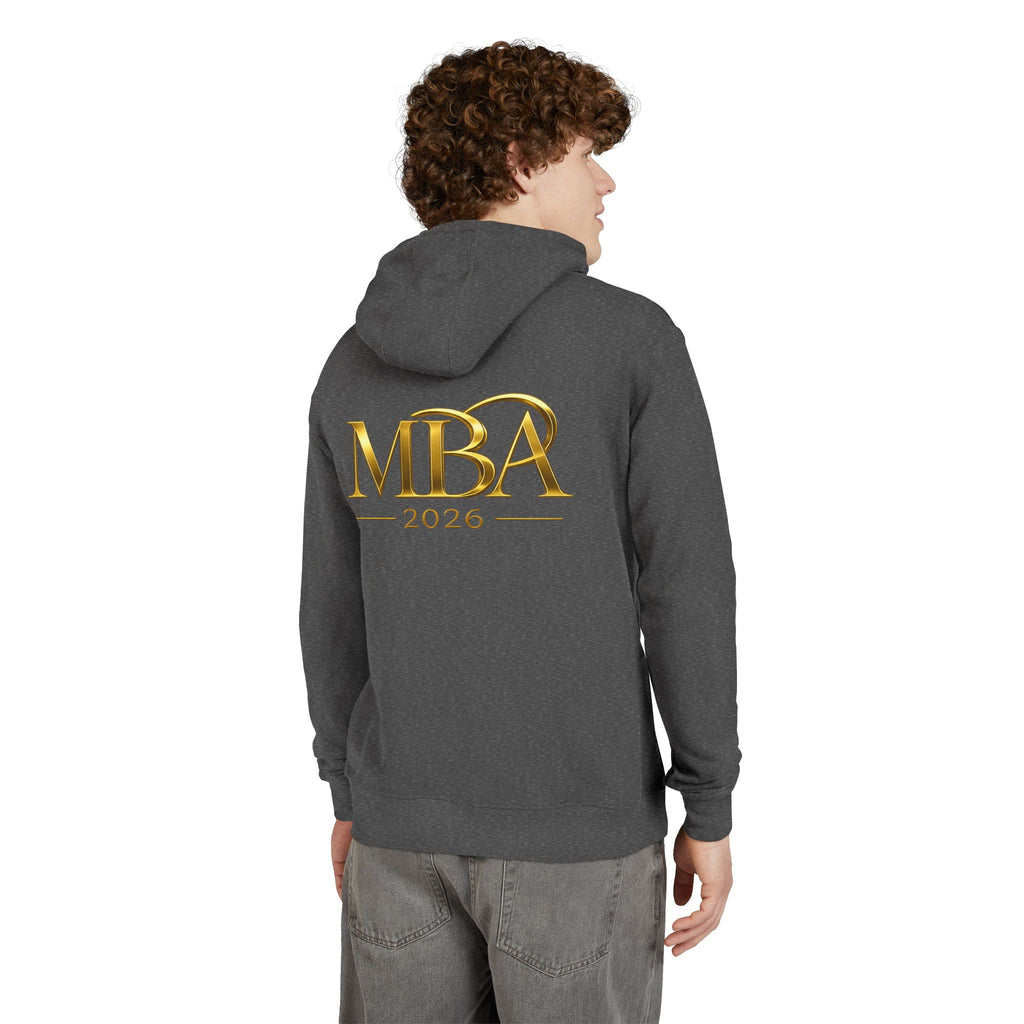 MBA 2026 Hoodie — Gold Crest Graduation Pullover