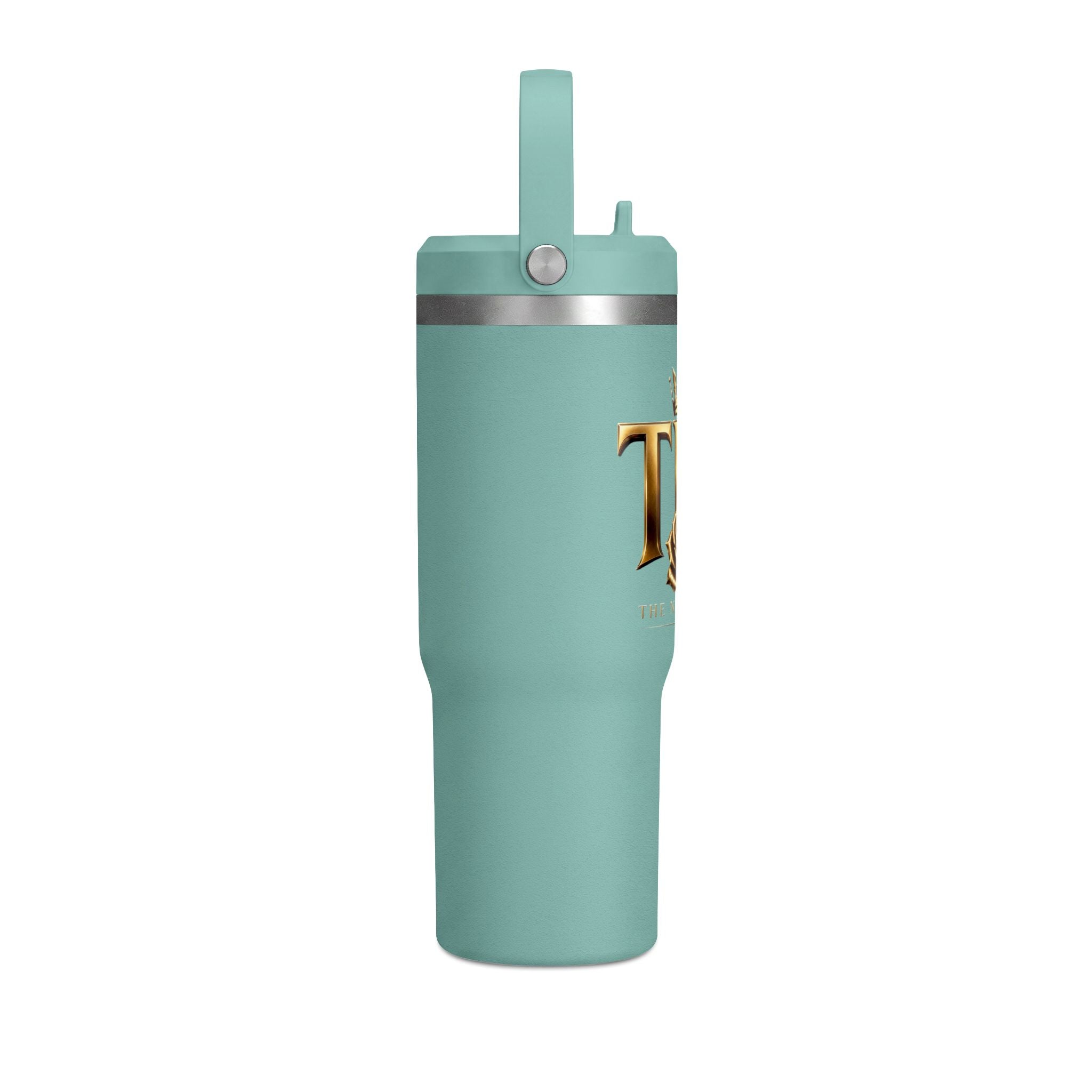 TNF 'The Naji Family' 32oz Nomad Tumbler – Insulated Travel Cup with Gold Crest Design