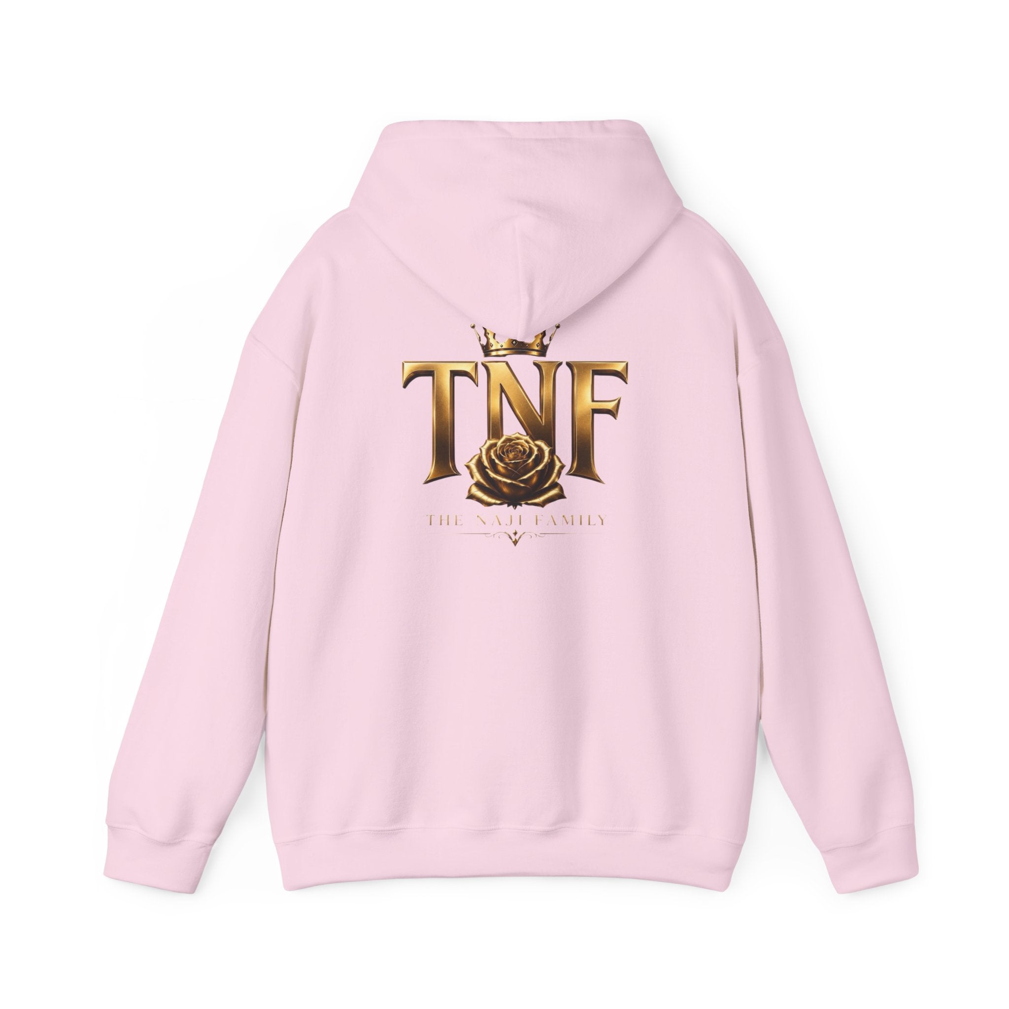 TNF Gold Rose Hoodie — Elegant Crown Logo Pullover