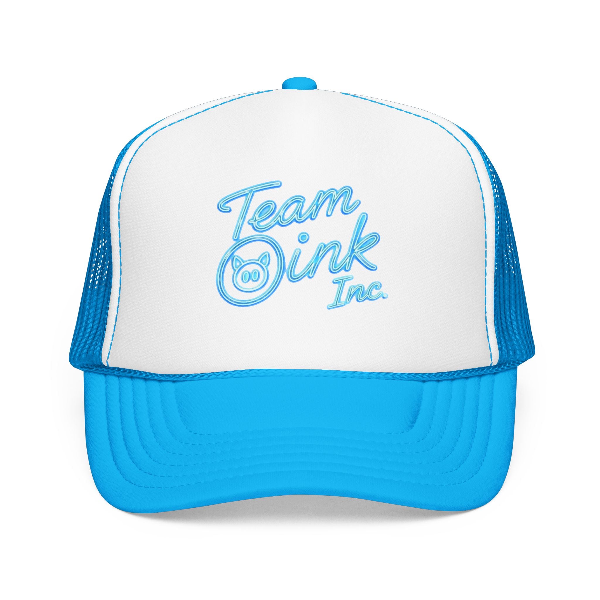 Team Oink Inc. Trucker Hat — Retro Embroidered Foam Cap